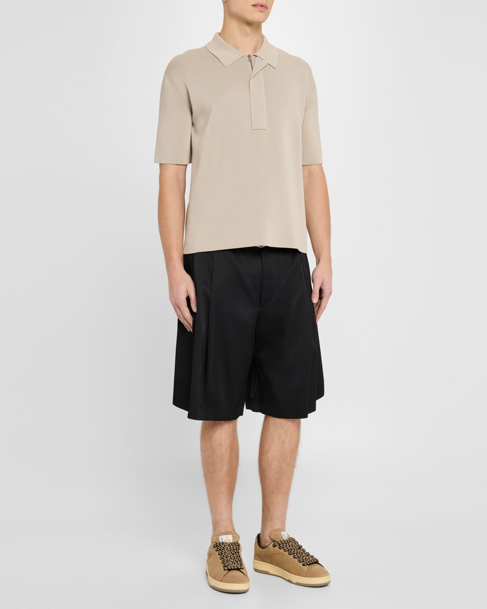 Men's Curb Lite Leather Low-Top Sneakers Product Image