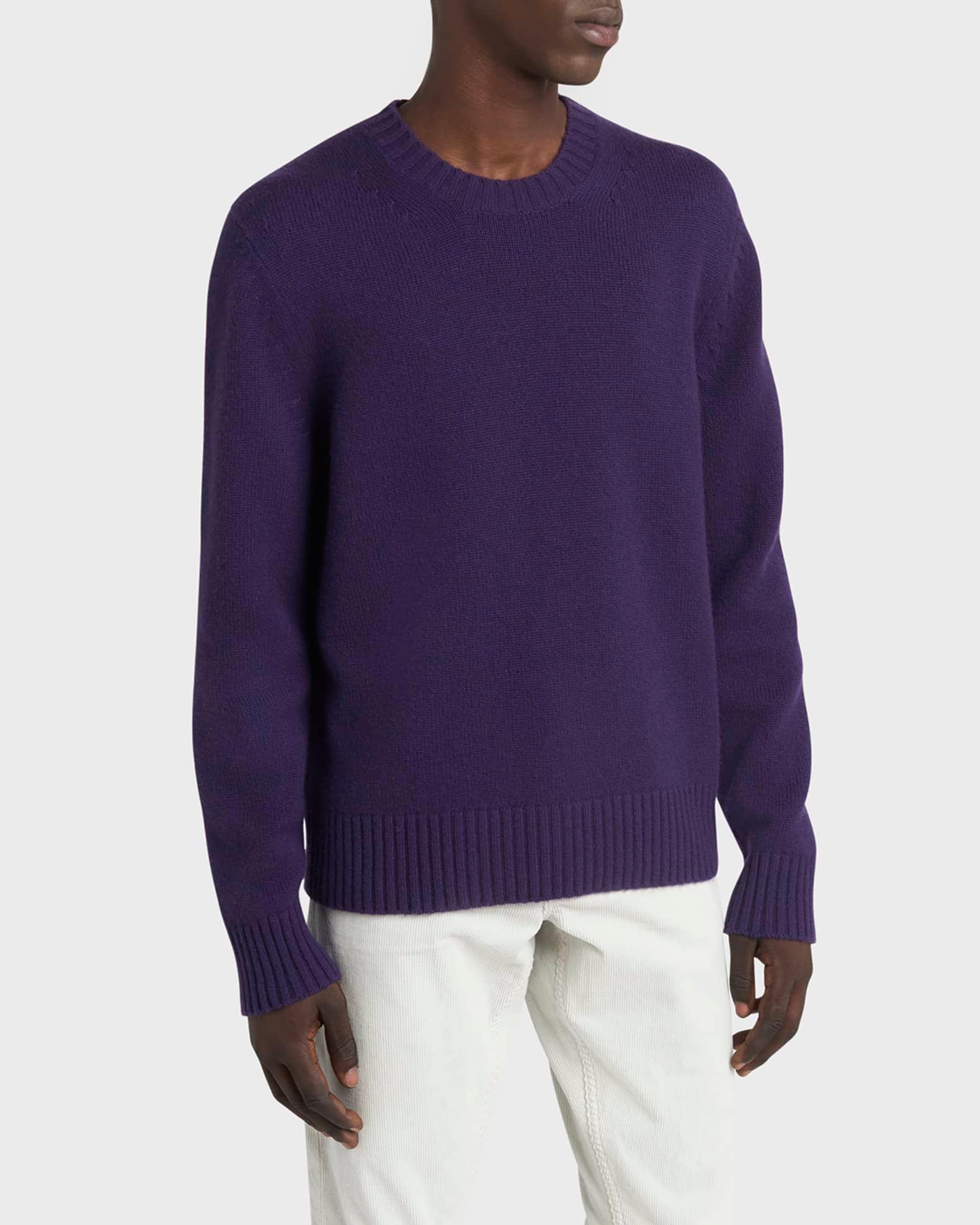 Men's 5 Gauge Cashmere Crewneck Sweater Product Image