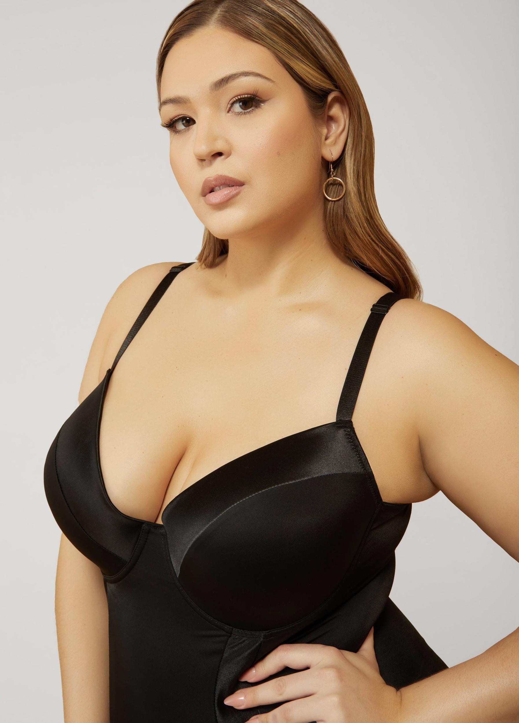 Plus Size Medium Control Shaping Bodysuit Ashley Stewart Product Image