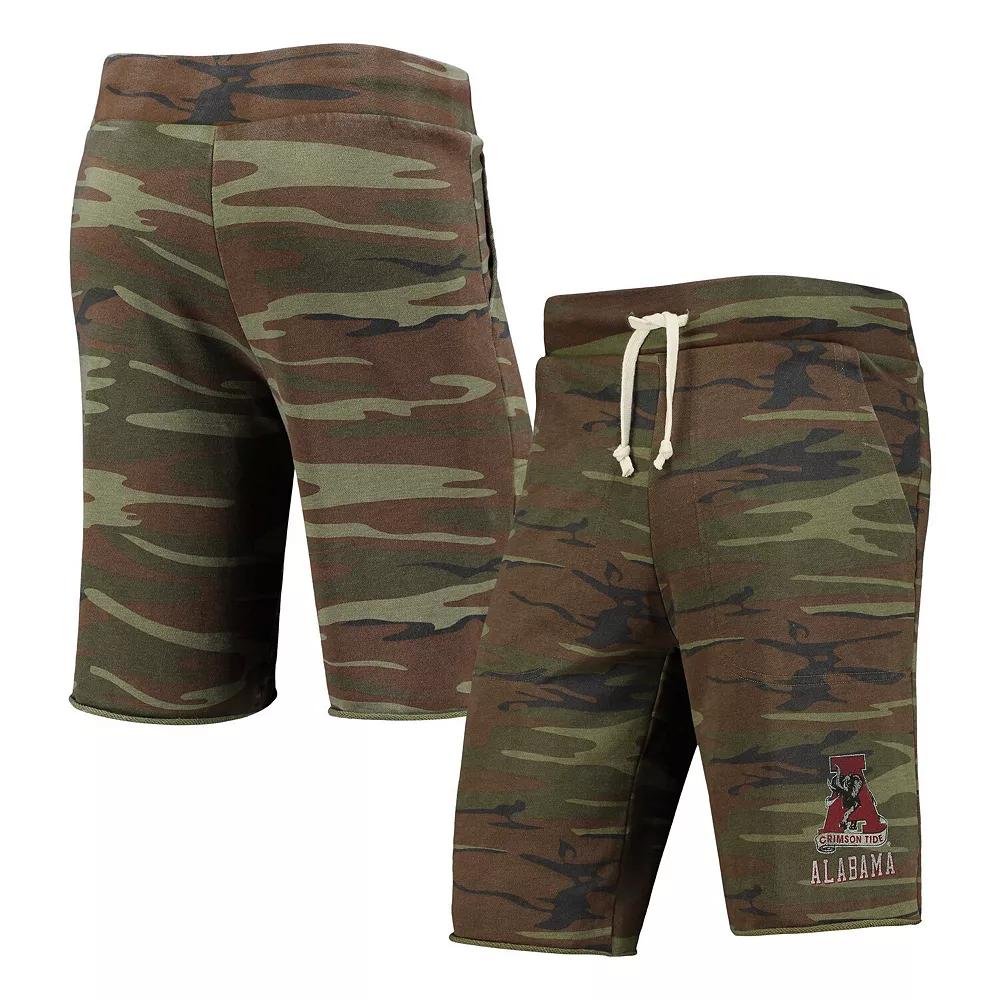 Men's Camo Alternative Apparel Alabama Crimson Tide Victory Lounge Shorts, Size: Small, Green Product Image