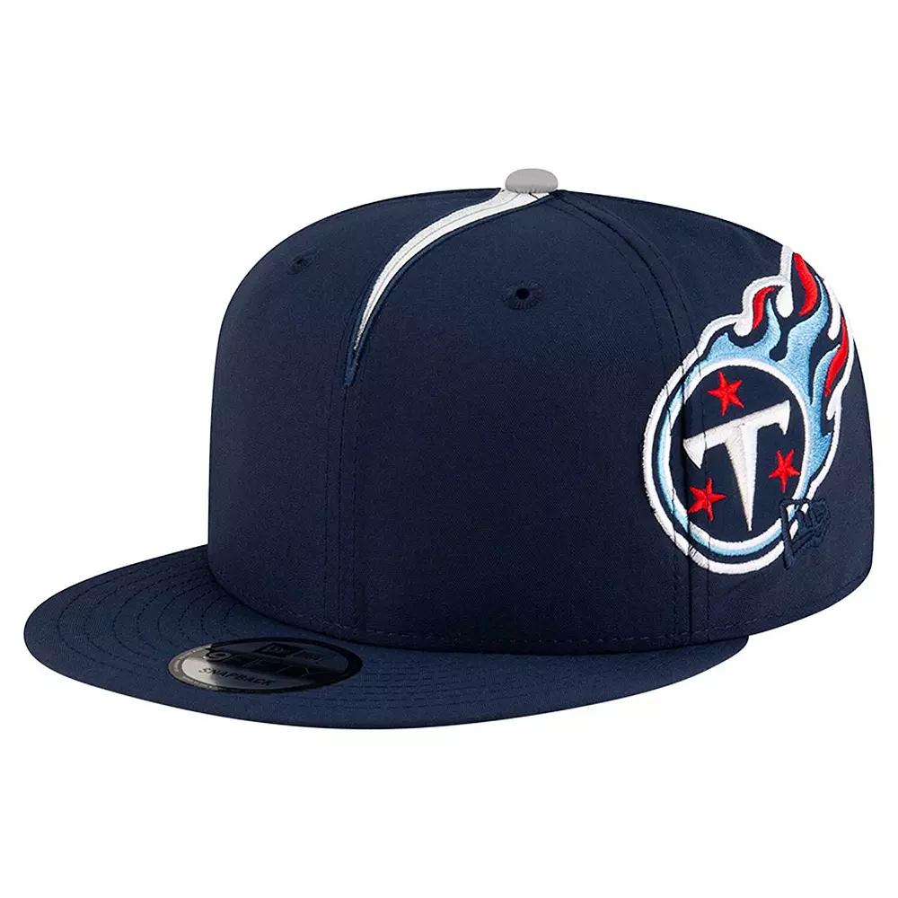 Men's New Era Navy Tennessee Titans Helmet 9FIFTY Snapback Hat, Blue Product Image