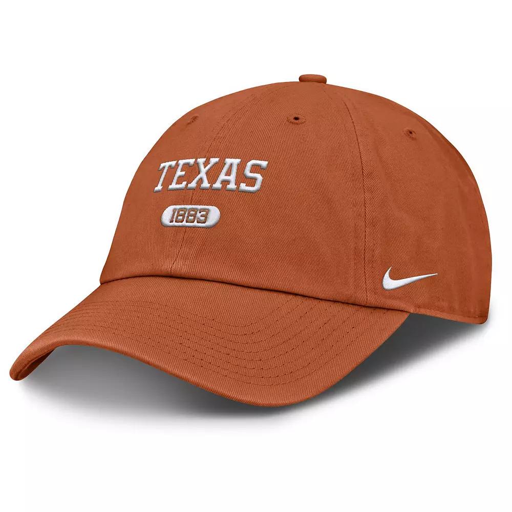 Men's Nike Texas Orange Texas Longhorns Club Adjustable Hat, Team Product Image