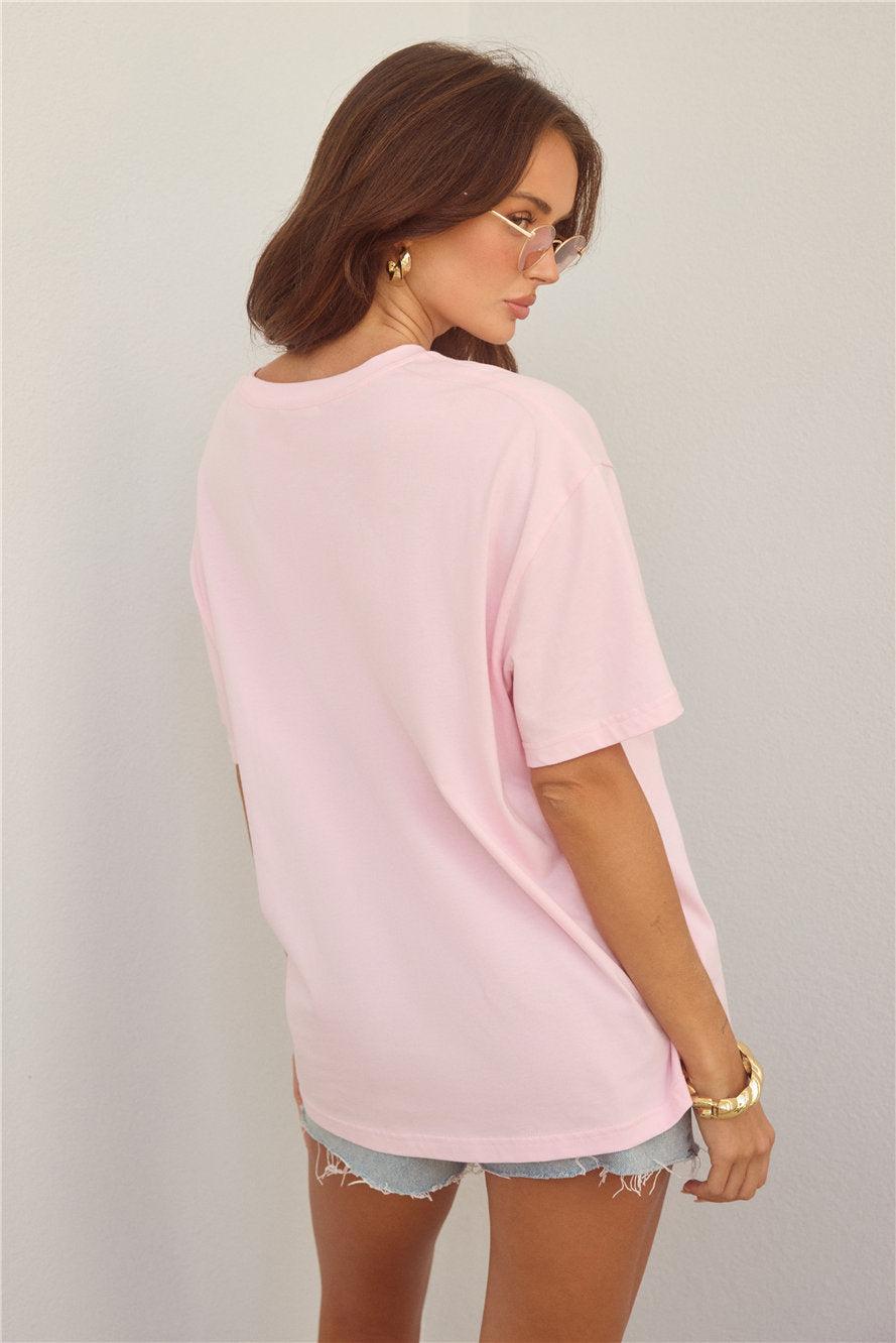 BASE Rodeo Show Oversized T-Shirt Pink Product Image