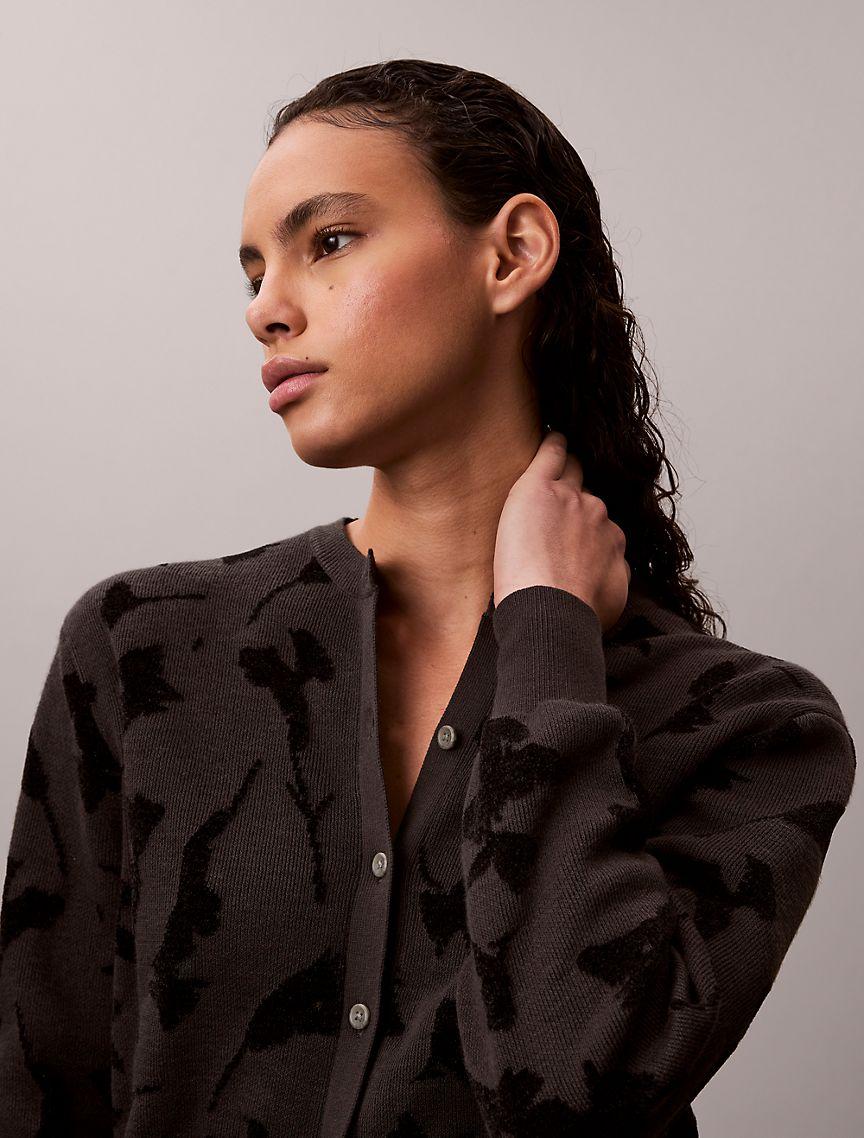 Textured Jacquard Cardigan Product Image