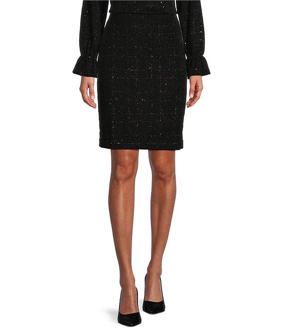 Kasper Embellished Pull-On Pencil Skirt Product Image