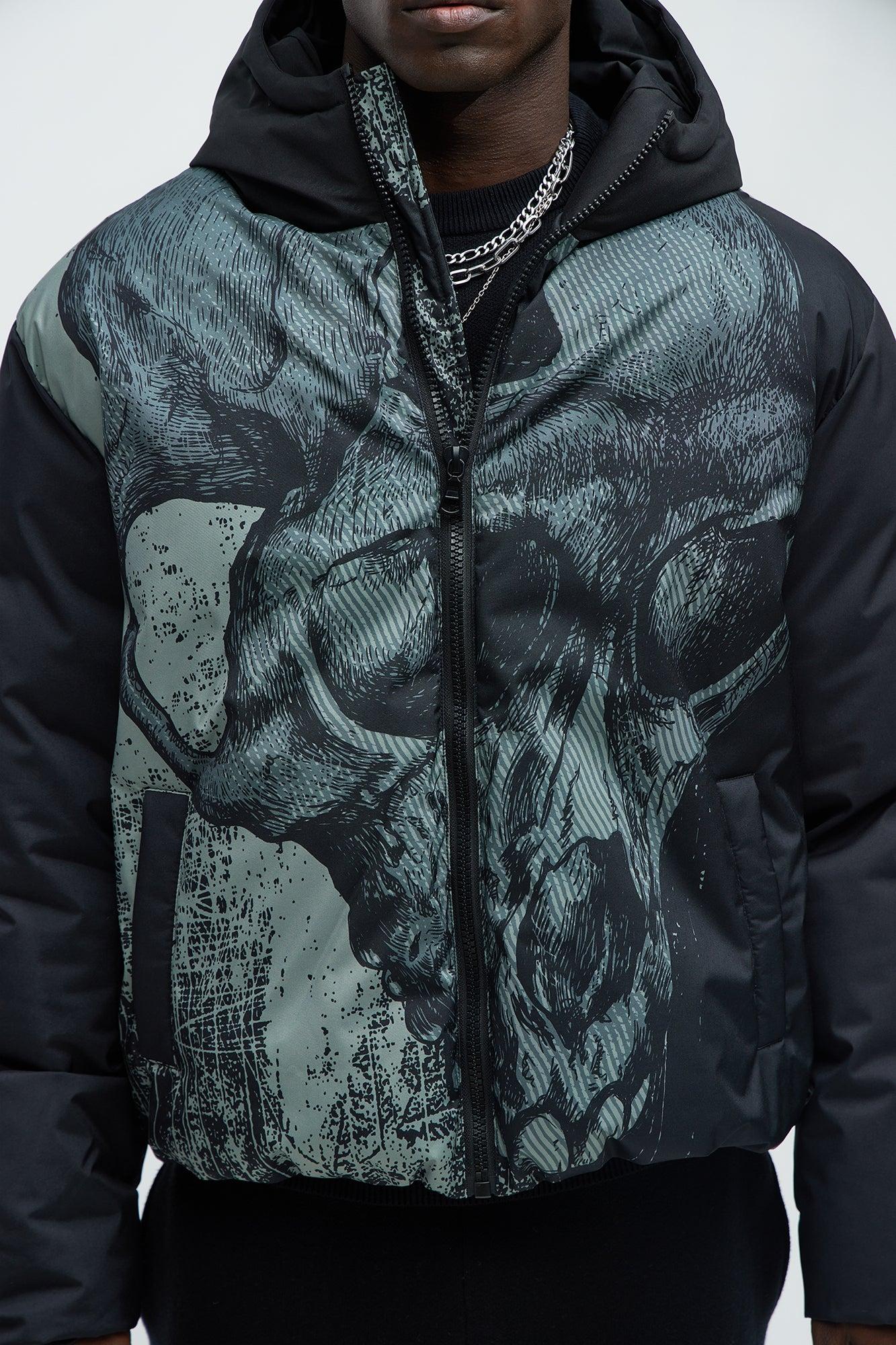 Azrael Hooded Puffer Jacket - Black Product Image