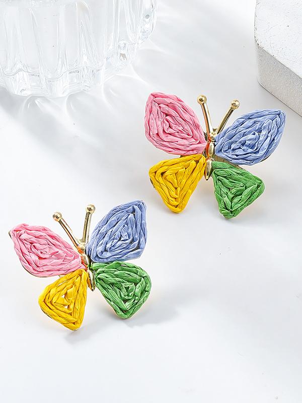 Butterfly Shape Drop Earrings Product Image
