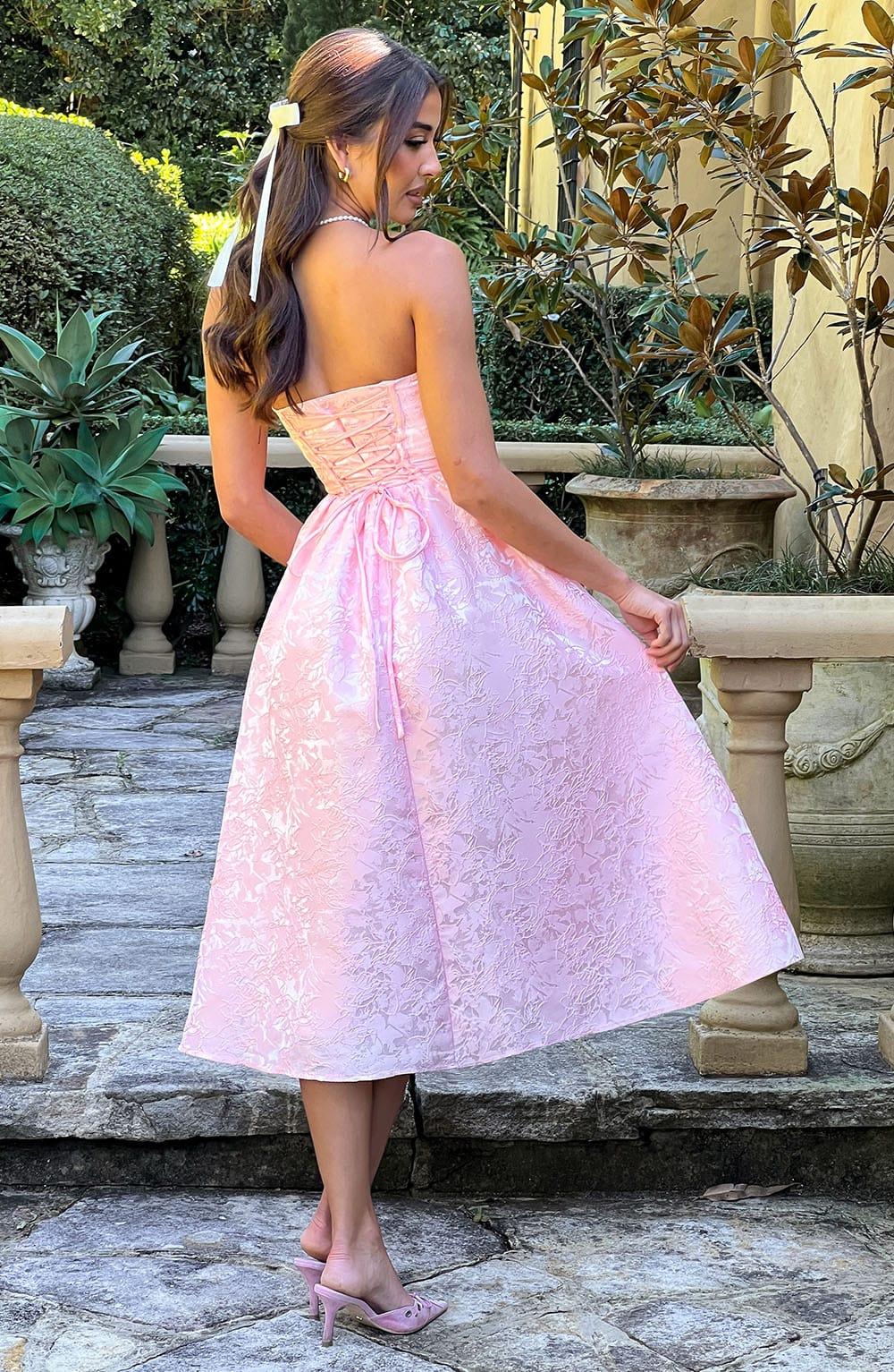 Saoirse Midi Dress - Blush Product Image