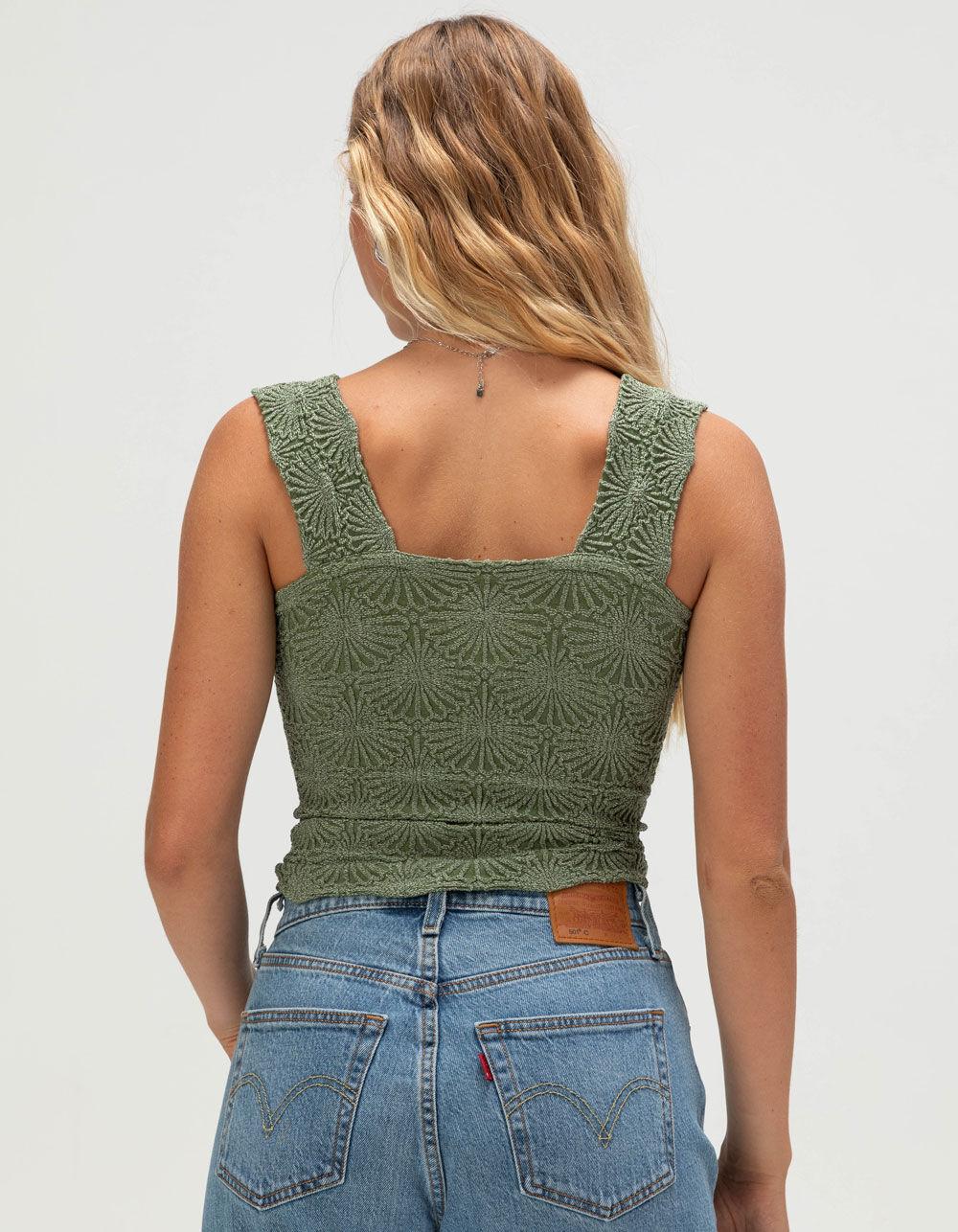 FREE PEOPLE Seamless Love Letter Womens Cami - FOREST Product Image