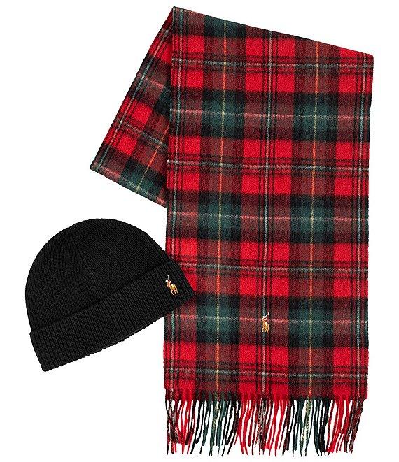 Polo Ralph Lauren Holiday Plaid Scarf & Hat Boxed Gift Set Product Image