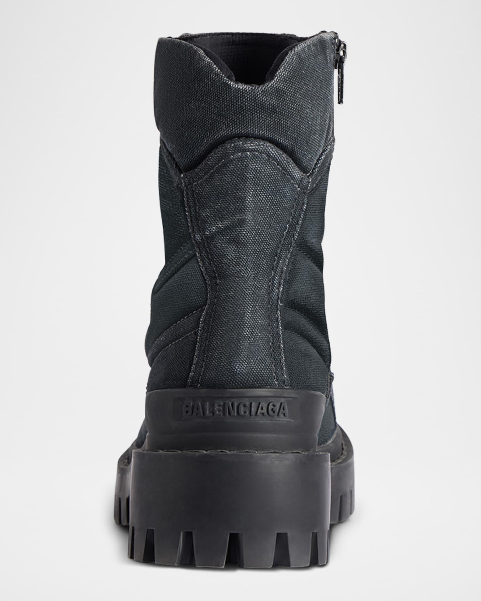 Men's Strike Bootie Lace-Up Canvas Ankle Boots Product Image