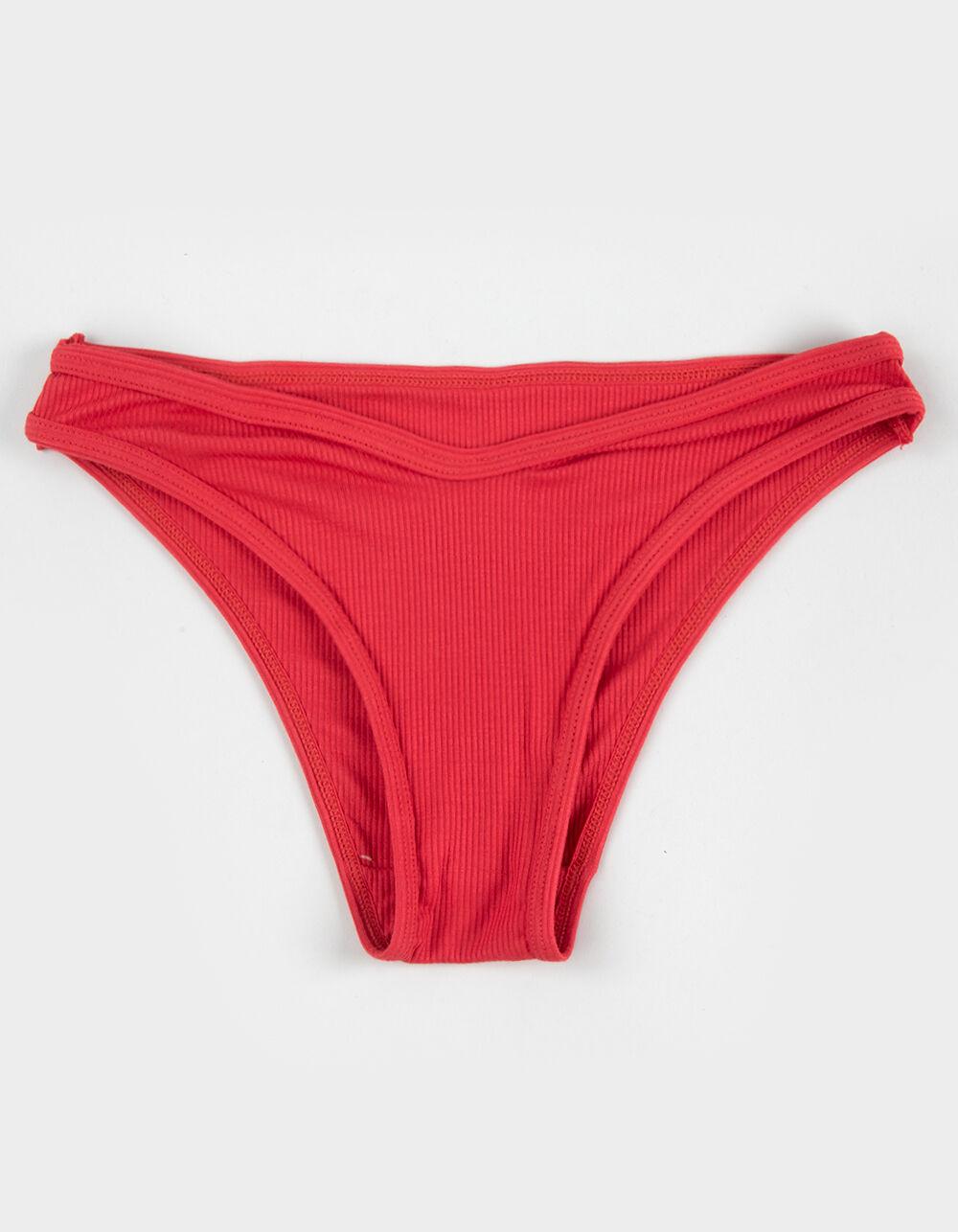 FULL TILT High Leg Rib Bikini Panties - LAVENDAR Product Image