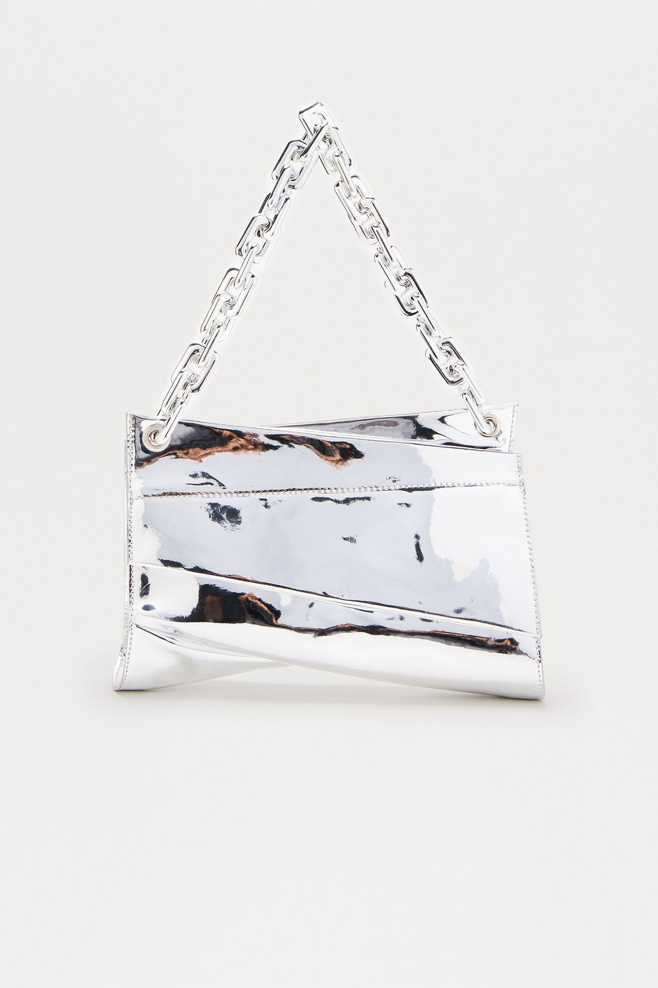 Molten Chic Streetwear Chain Handbag - Silver Female Product Image