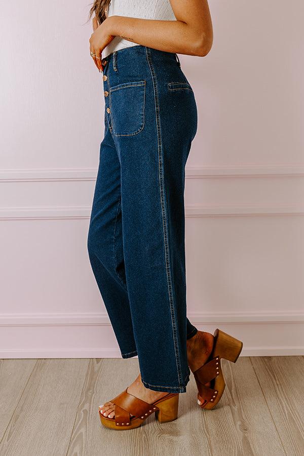 The Adele High Waist Jean In Dark Wash Product Image