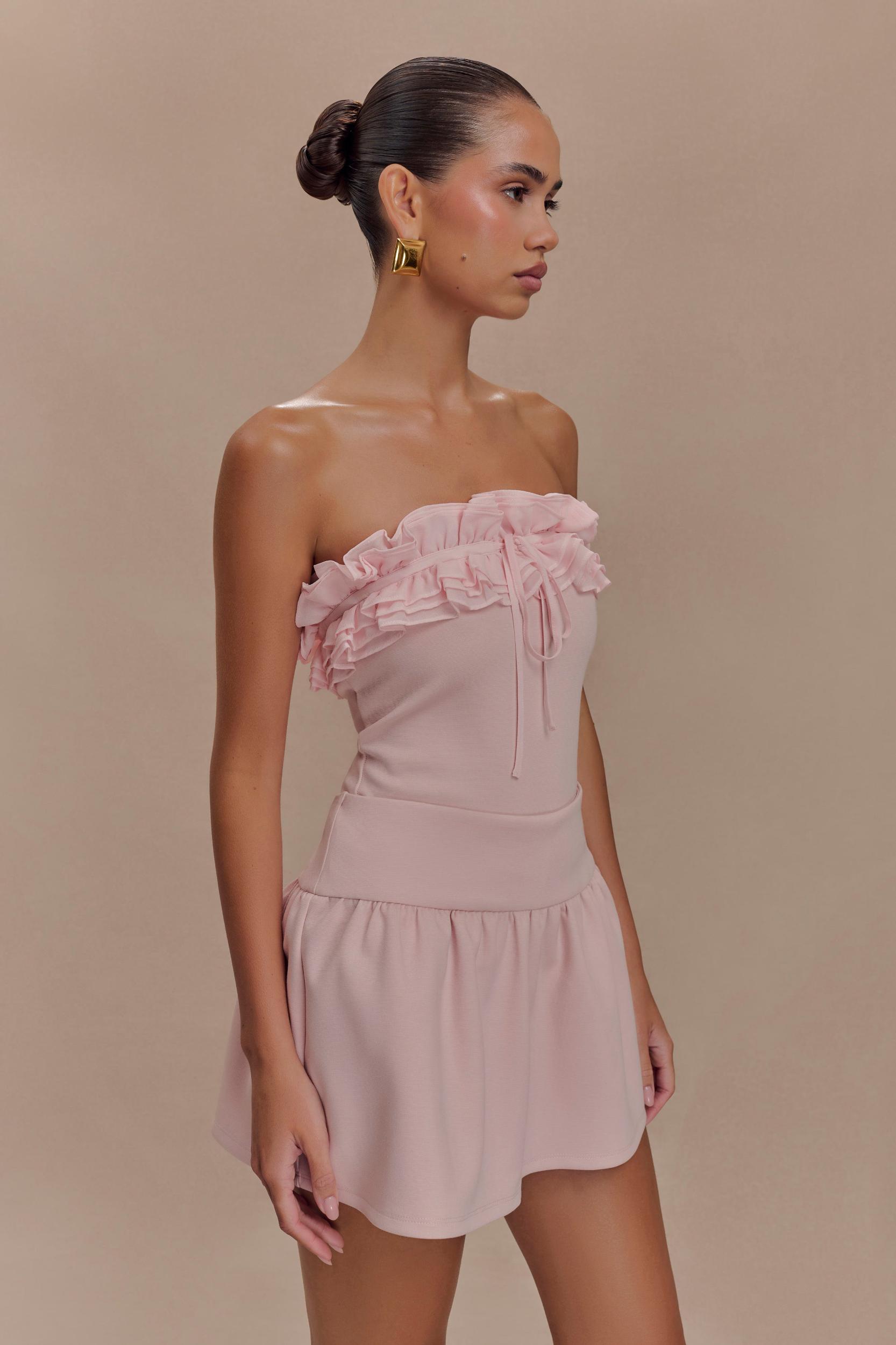 Jennie Frill Mini Skort - Ballet Pink Product Image