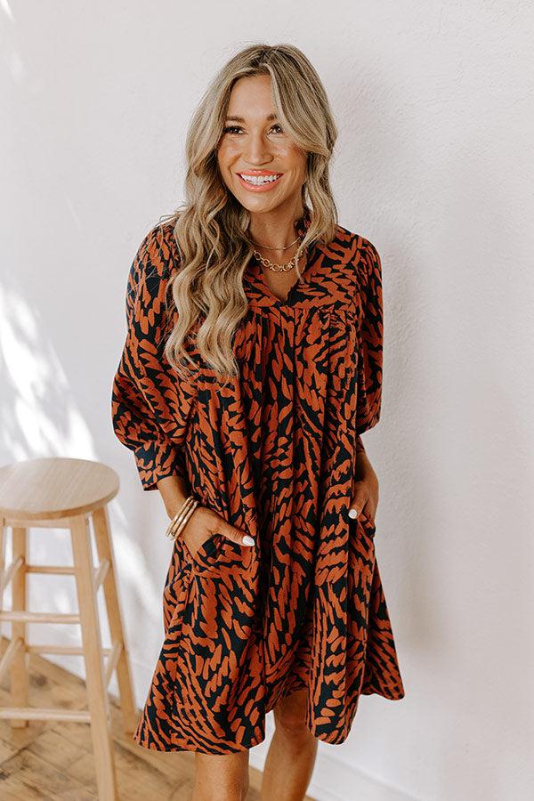 Fall Brunch Babydoll Mini Dress Product Image