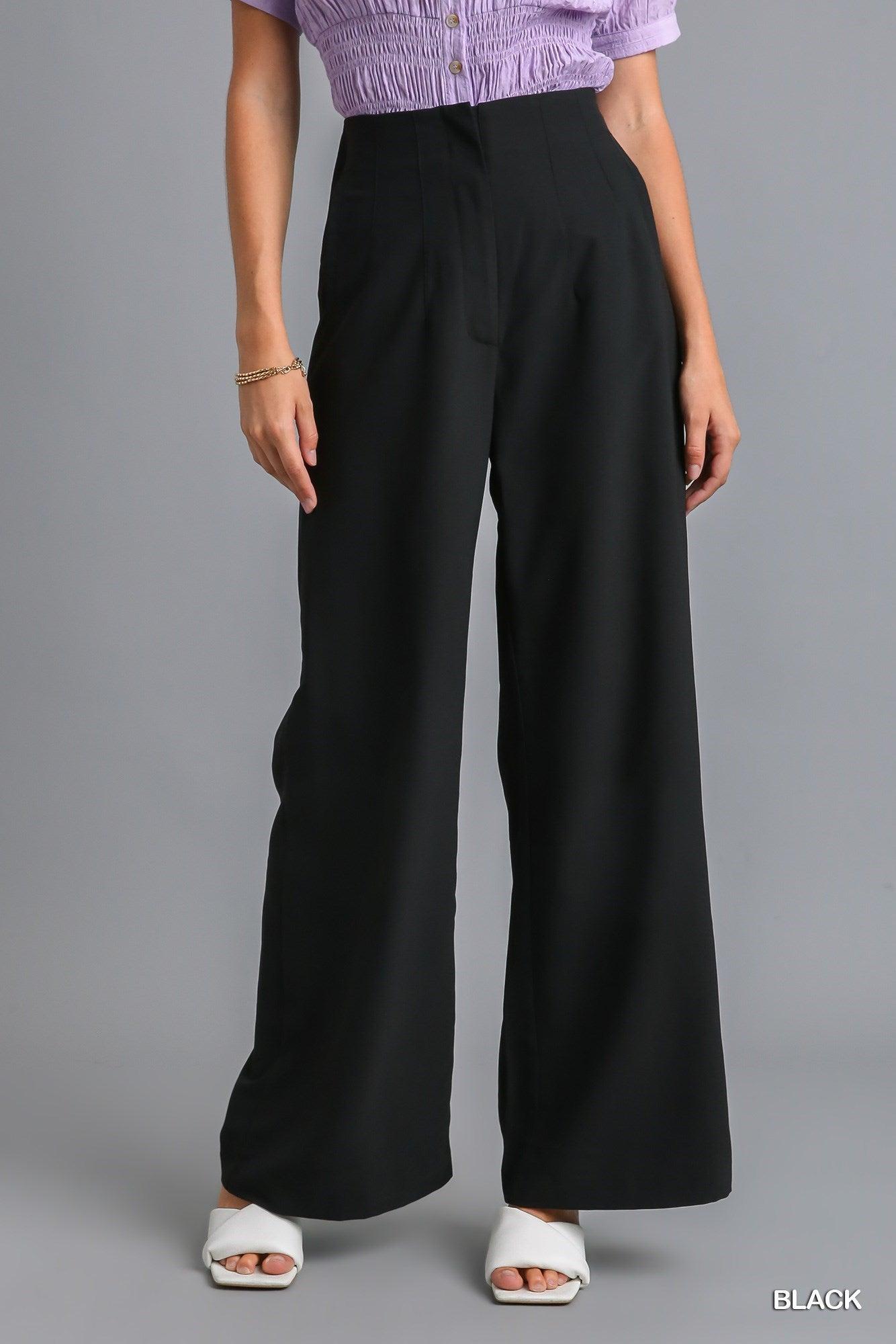 The Marilyn Pant | High Waist Wide Leg Pants, 2 Colors (Small to Large) Product Image