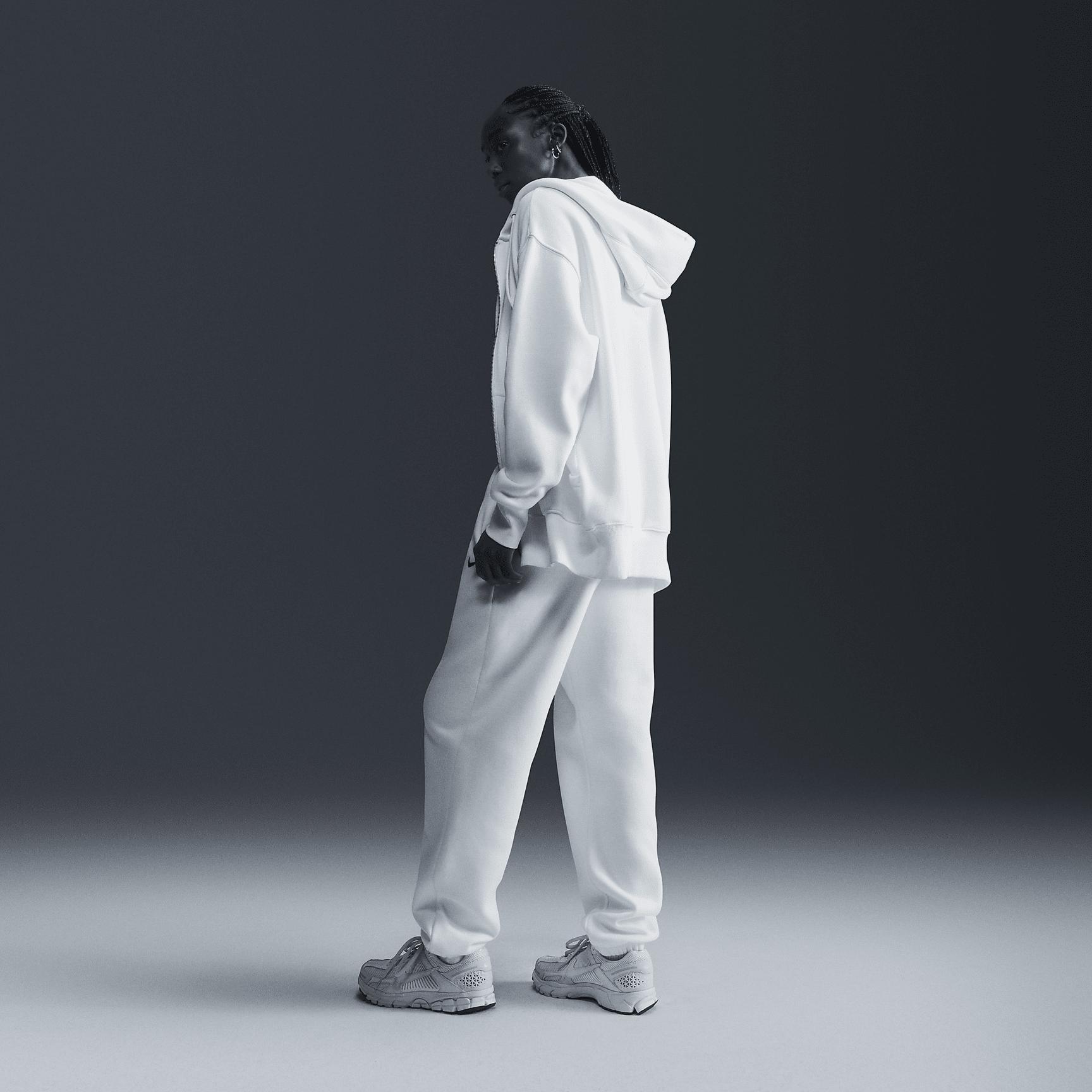 Womens Nike Sportswear Phoenix Fleece Oversized Full-Zip Hoodie | DQ5758-133 Product Image