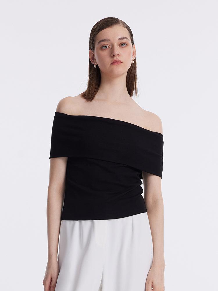 Slim Off Shoulder Women Top Product Image