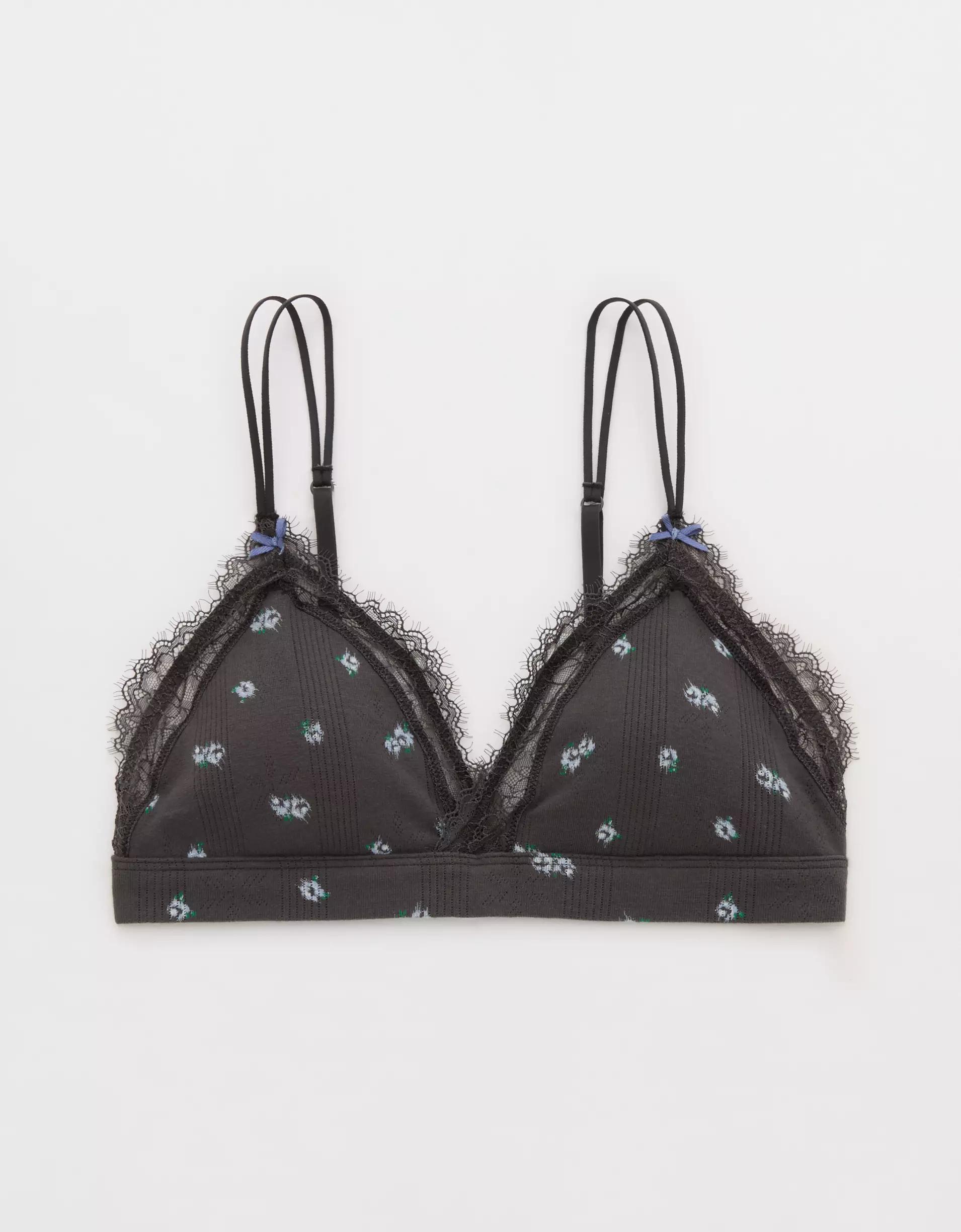 Superchill Pointelle Padded Triangle Bralette Product Image