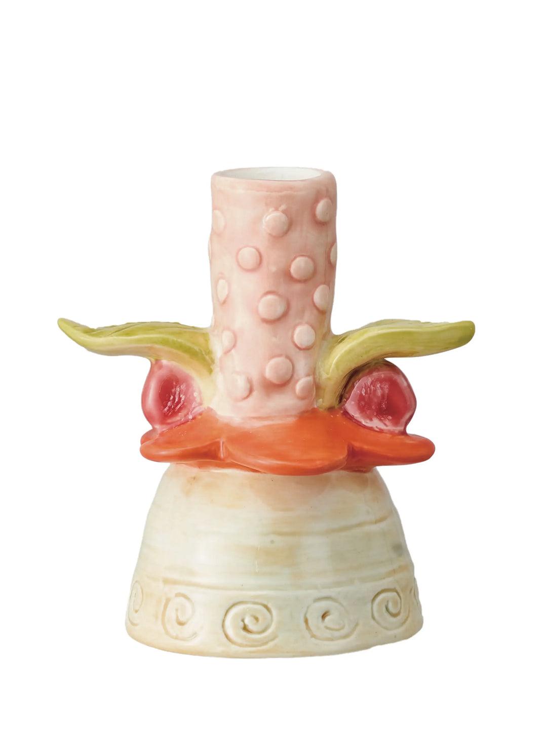 Stoneware Taper Candle Holder Product Image