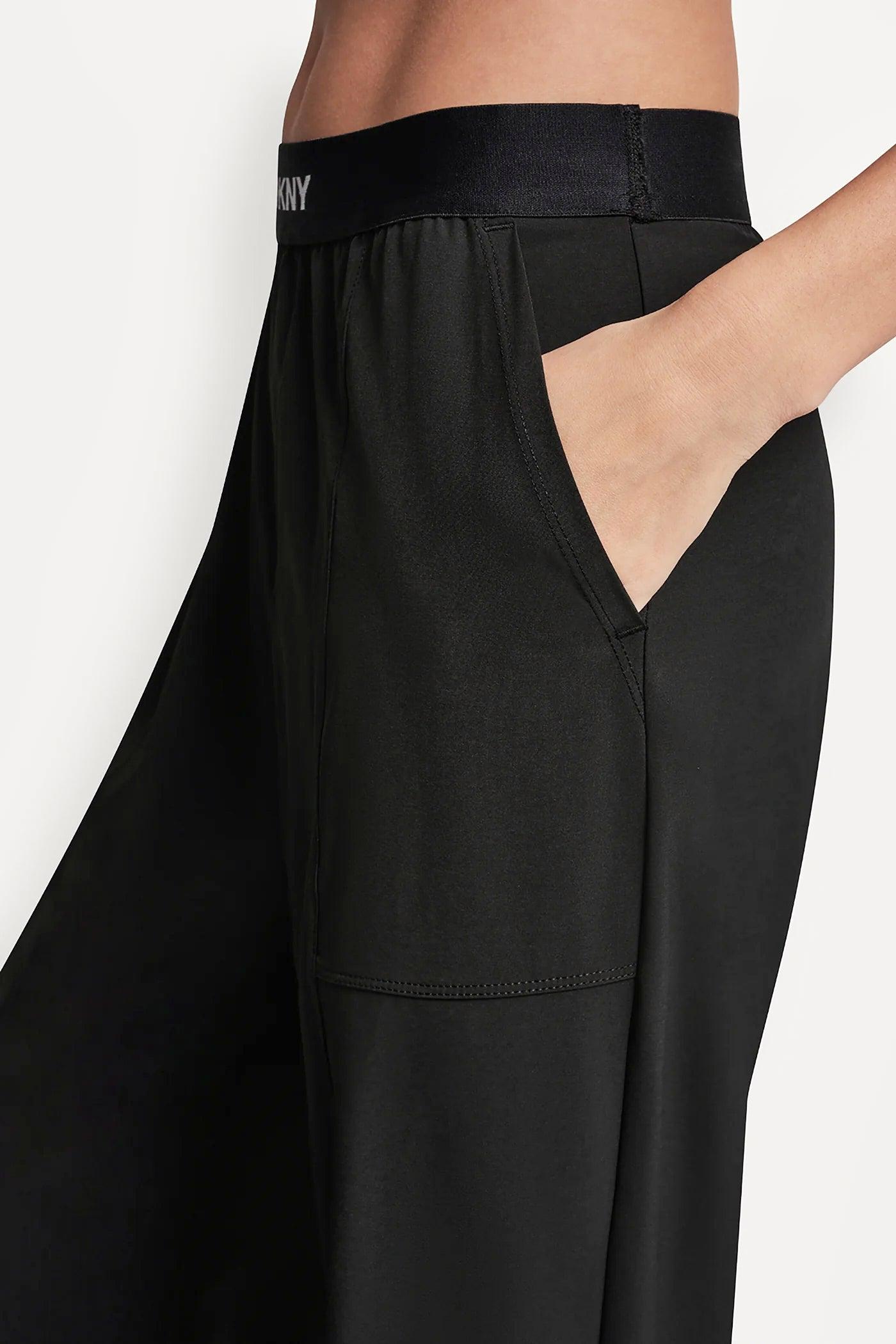HIGH-RISE LOGO-WAIST WIDE-LEG PANT Product Image