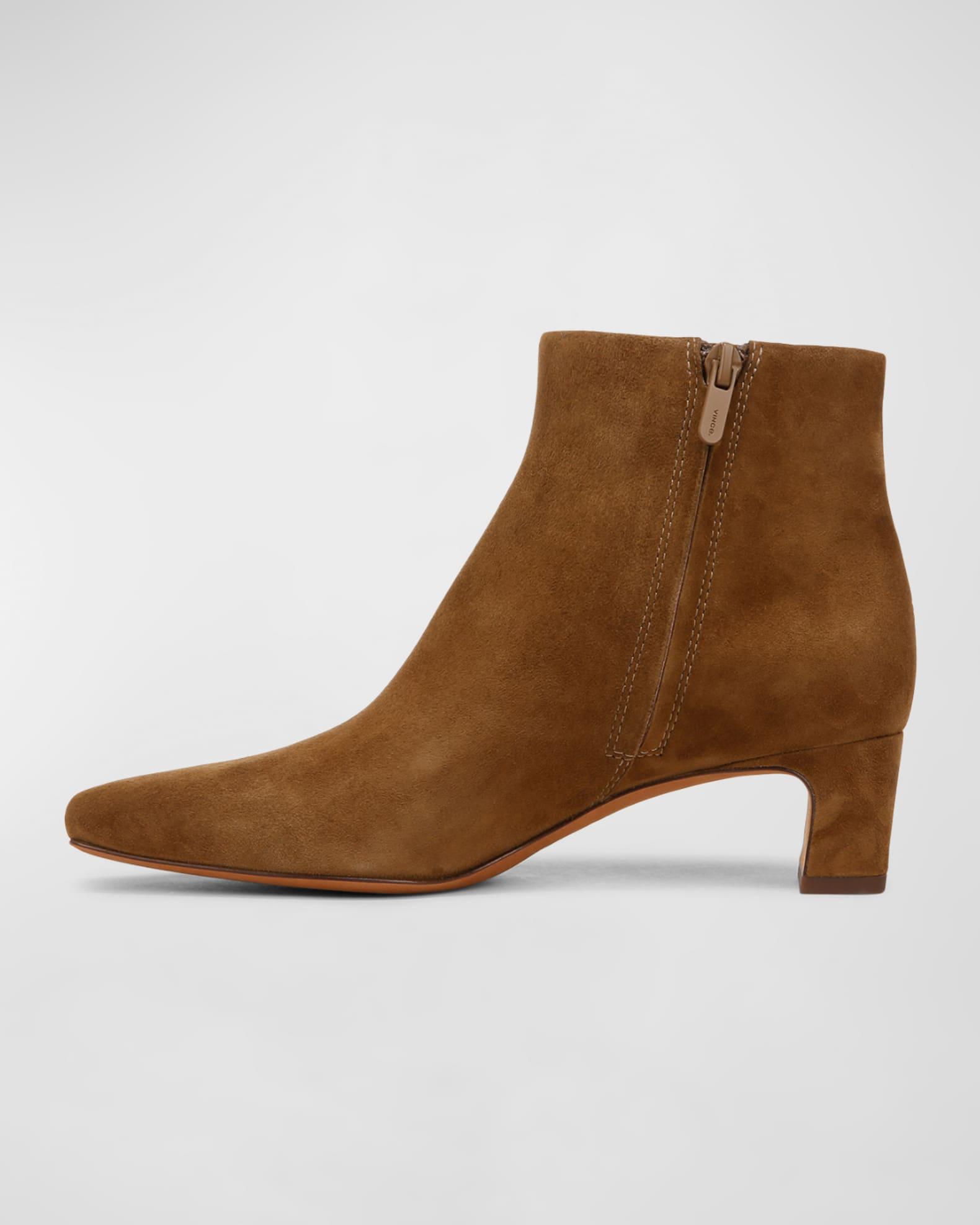 Silvana Suede Zip Booties Product Image