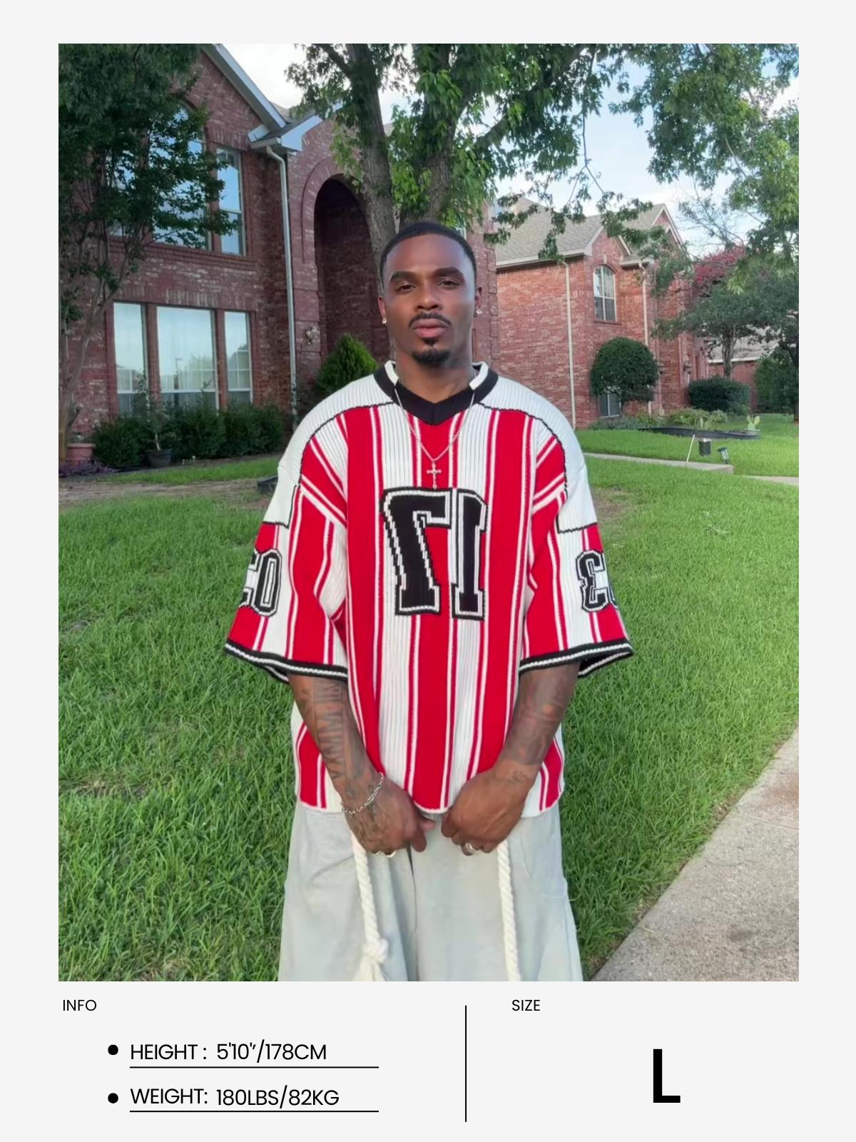 Aelfric Eden 17 Stripe Football  Knit Product Image