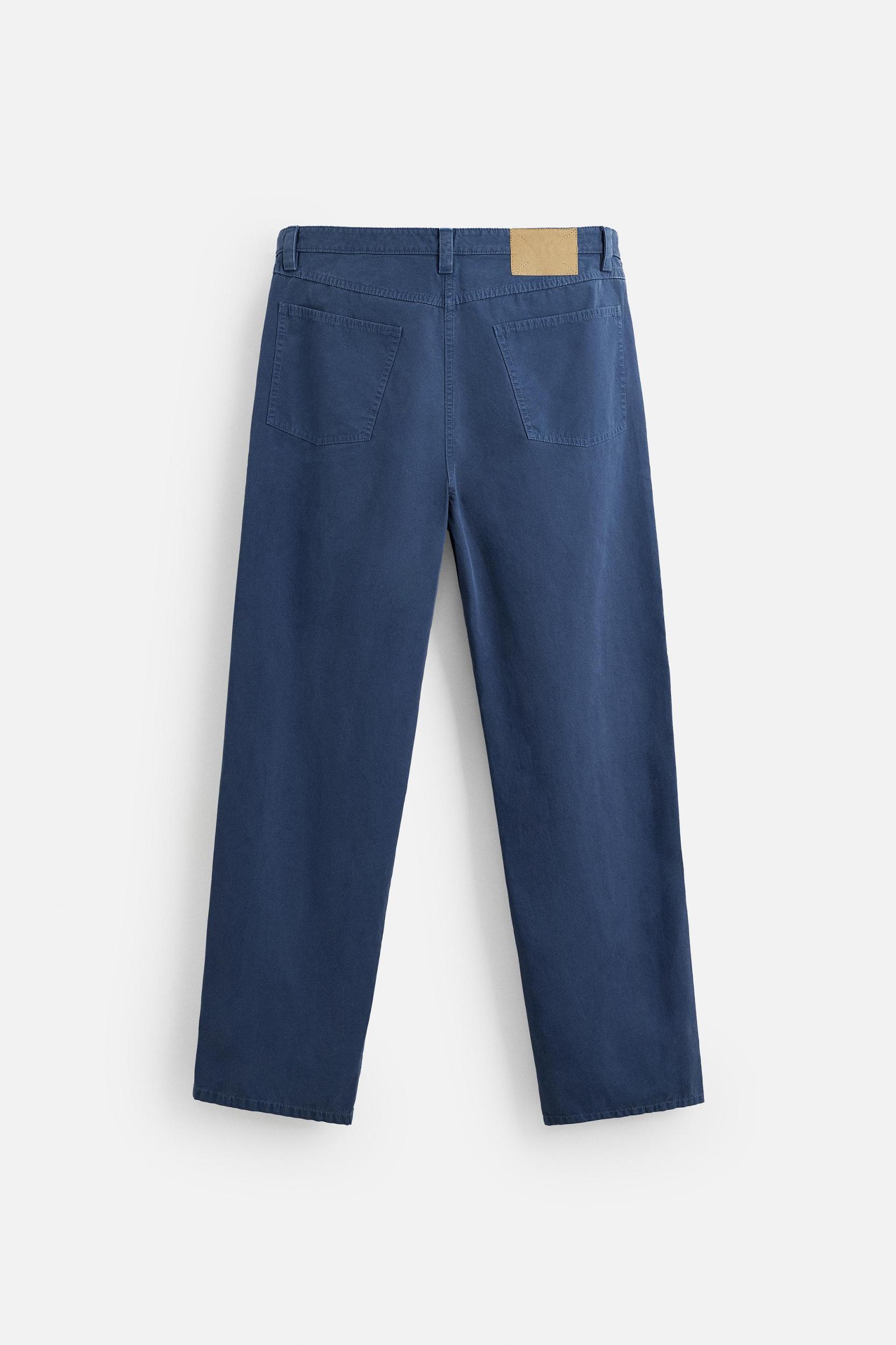 WASHED STRAIGHT FIT PANTS Product Image