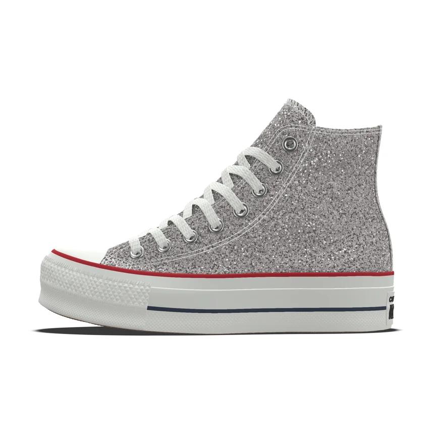 Custom Chuck Taylor All Star Lift Platform Glitter By You Product Image