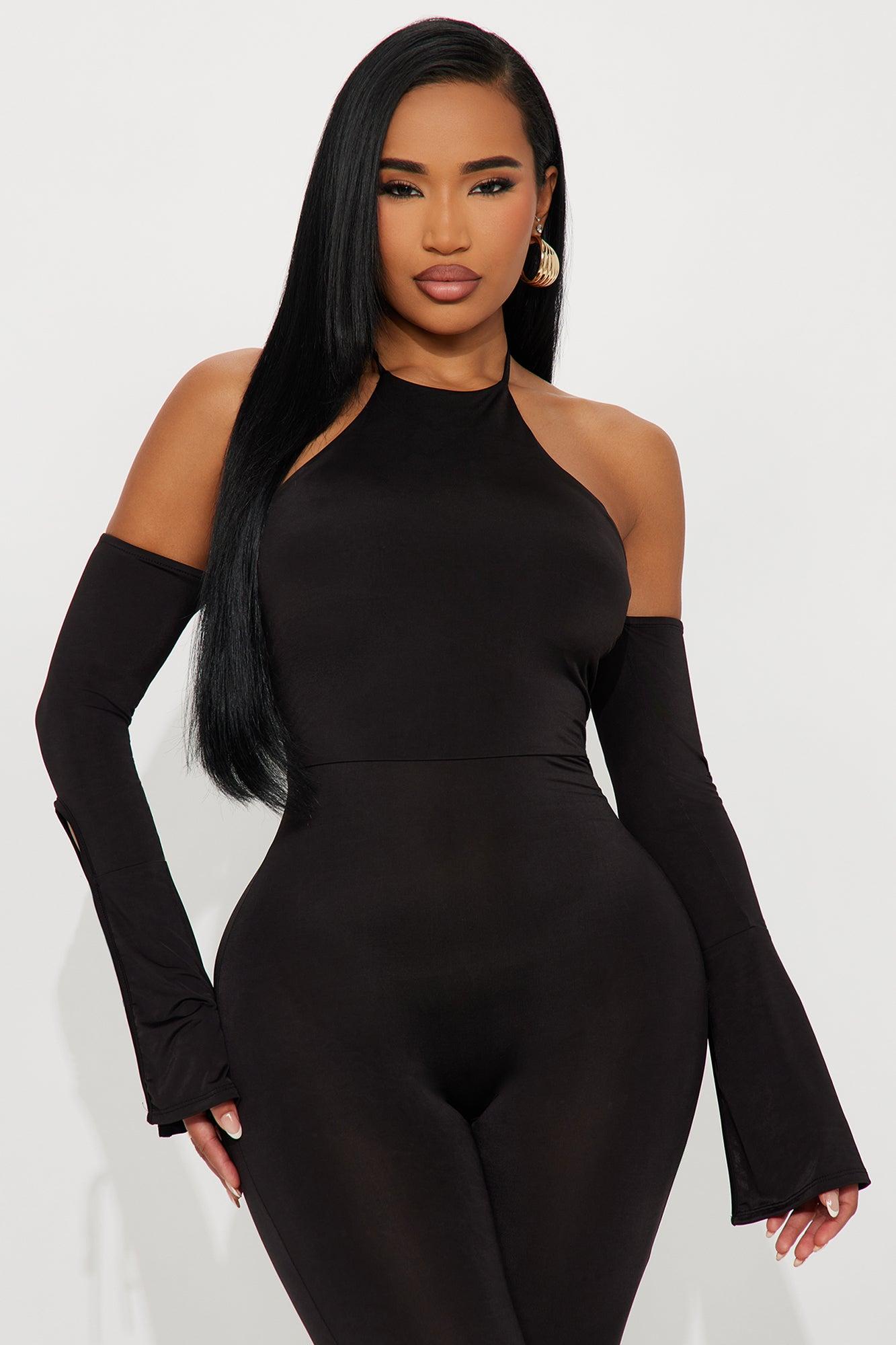 Carla Skinny Leg Jumpsuit - Black Female Product Image