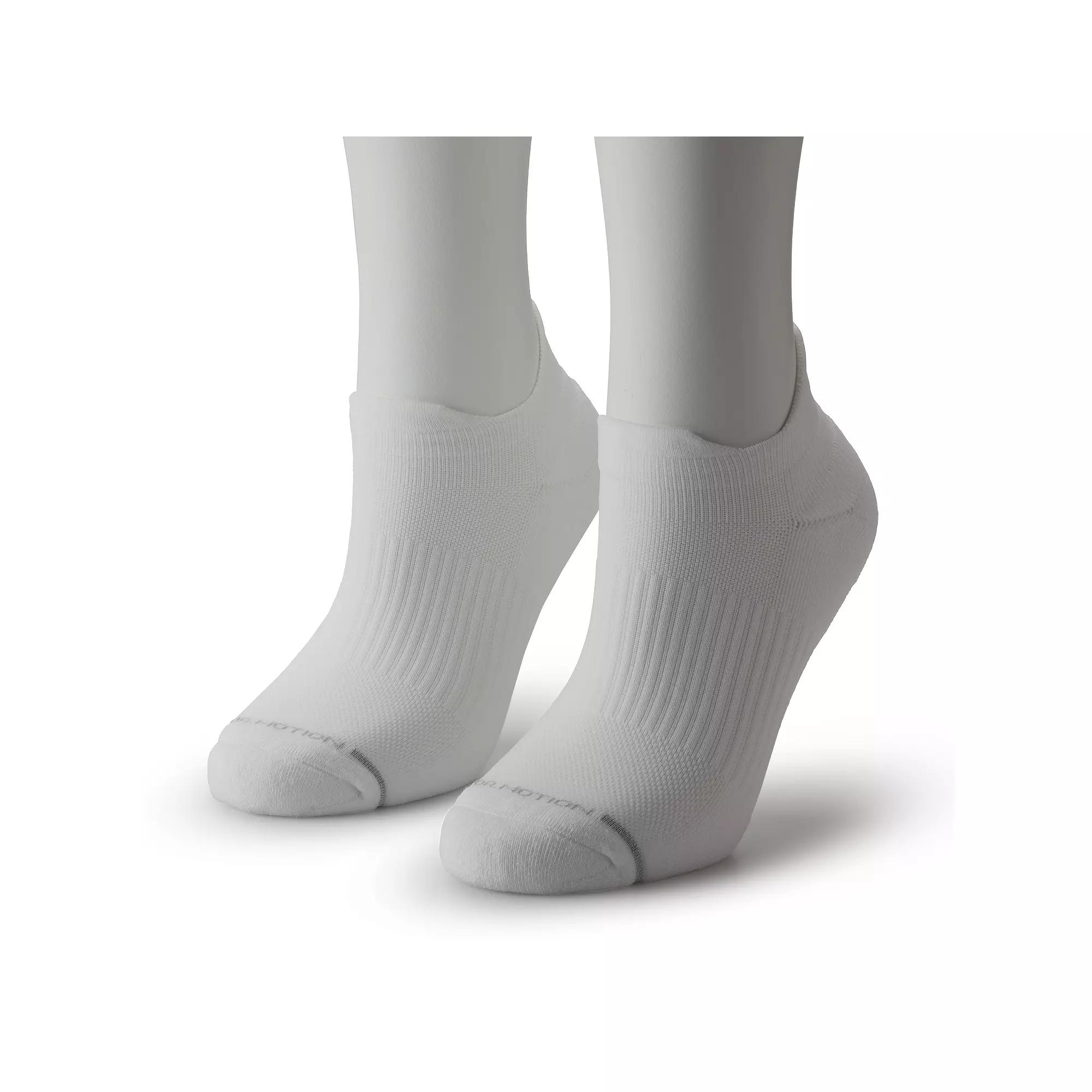 Women's Dr. Motion 2-pk. Front Tab Performance Ankle Socks, Size: 9-11, White Product Image