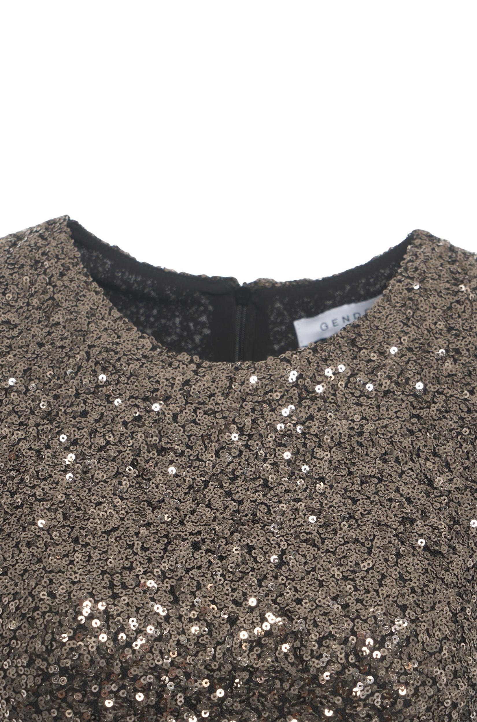 Mini dress with sequins Product Image