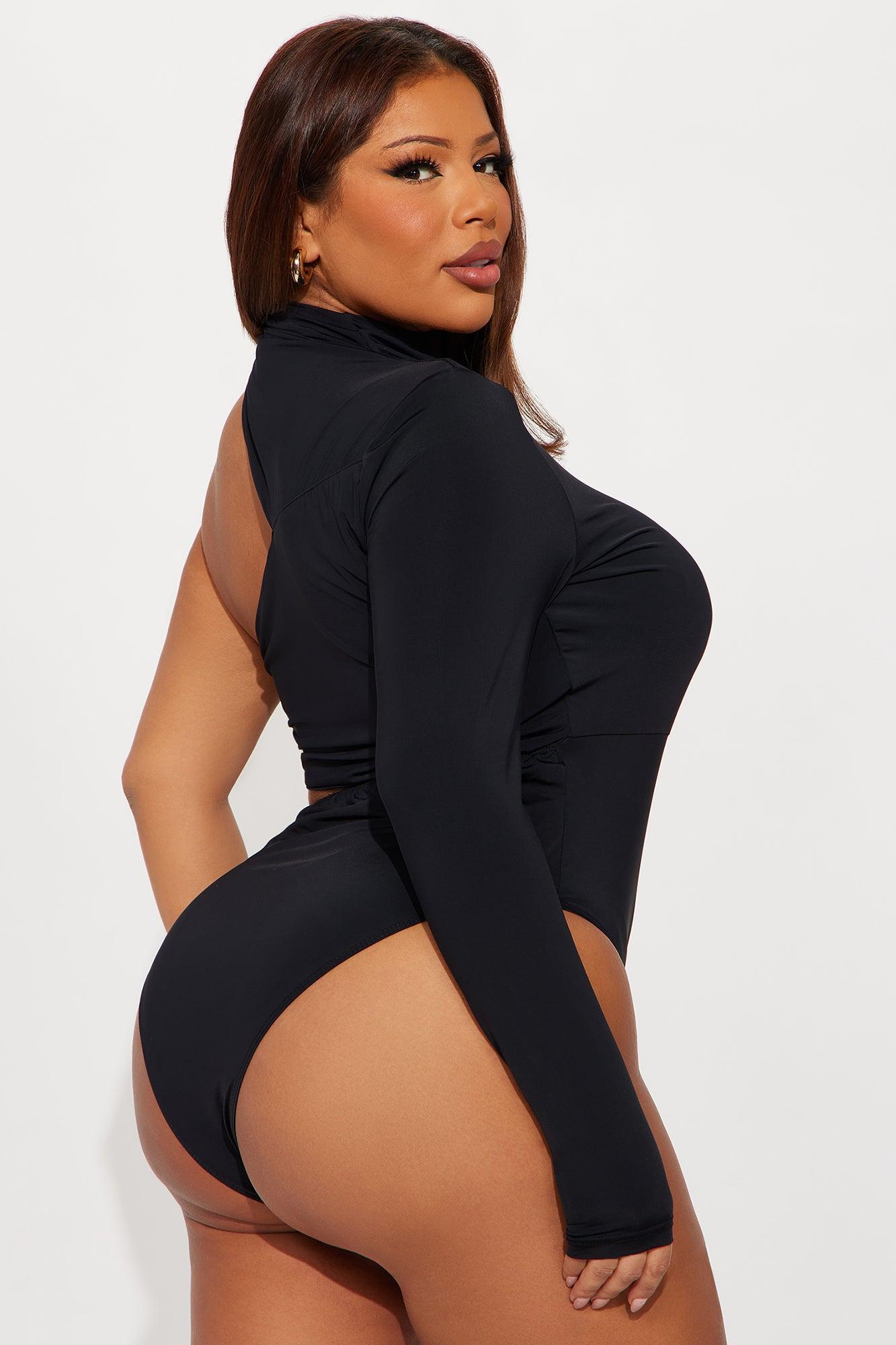 Eleni Cut Out Bodysuit - Black Female Product Image