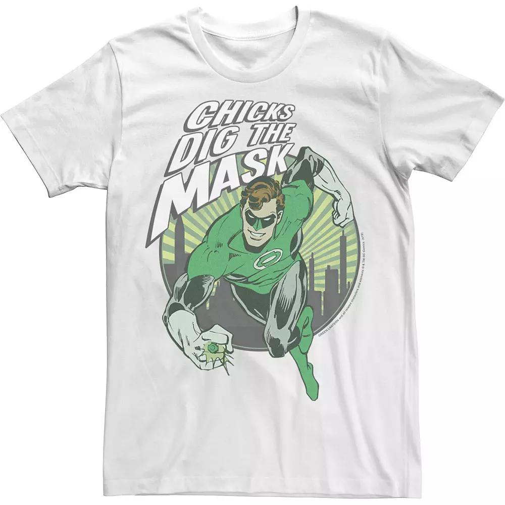 Men's Green Lantern Man Of the Mask Comic Tee,  Product Image
