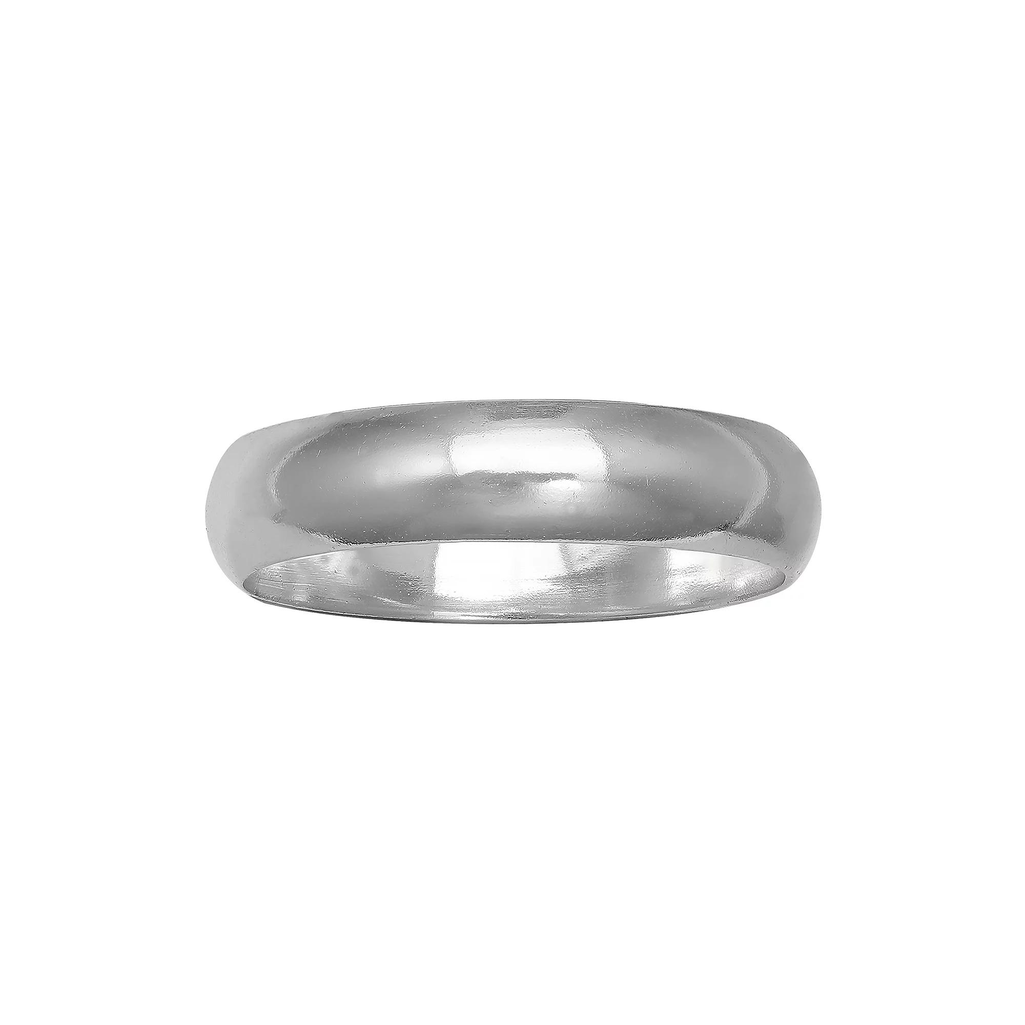 PRIMROSE Sterling Silver Polished Band - 5 mm, Women's, Size: 8, Silvertone Product Image