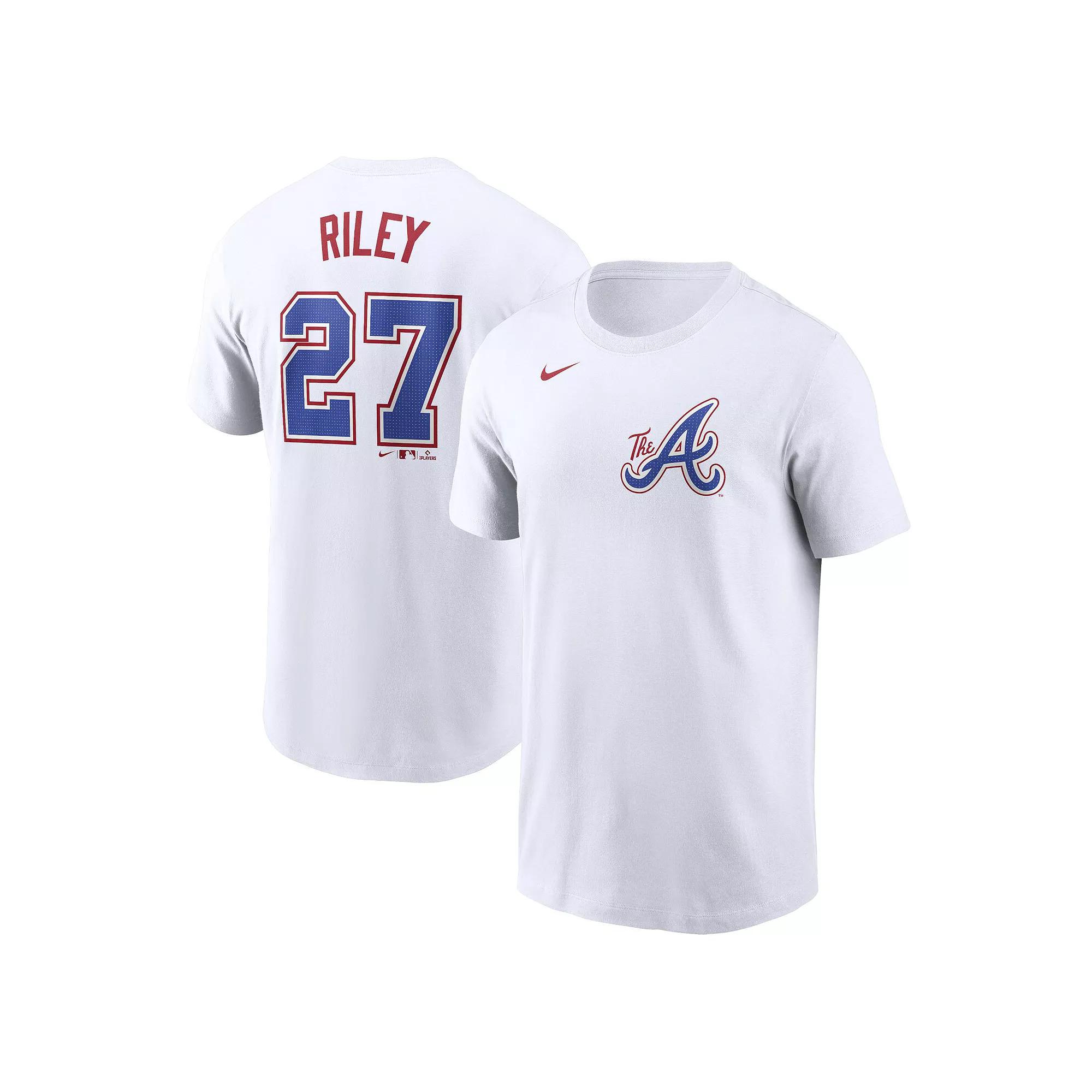 Men's Nike Austin Riley White Atlanta Braves City Connect Fuse Name & Number T-Shirt,  Product Image