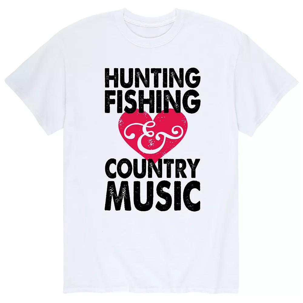 Men's Hunting Fishing Country Music Tee,  Product Image