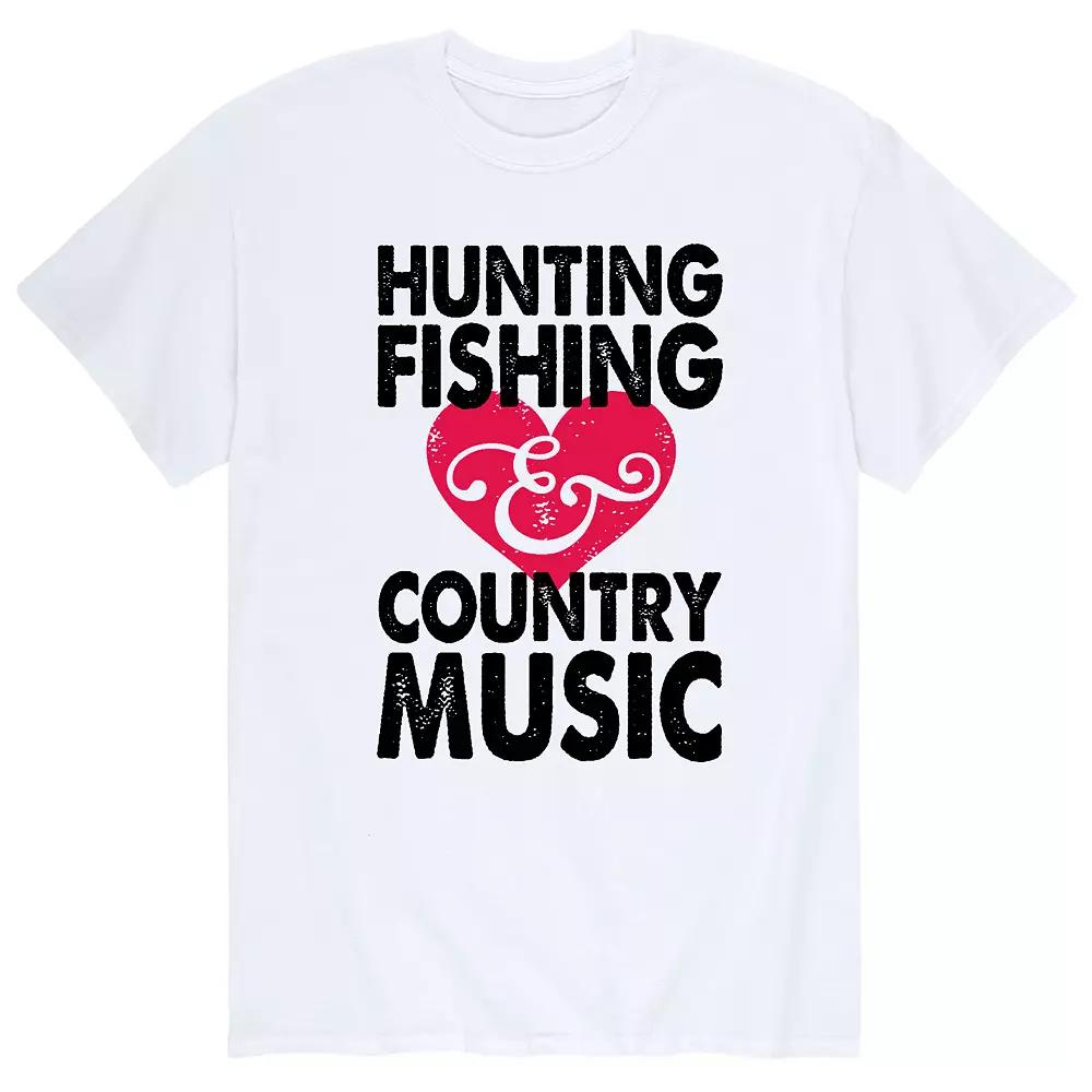 Men's Hunting Fishing Country Music Tee,  Product Image