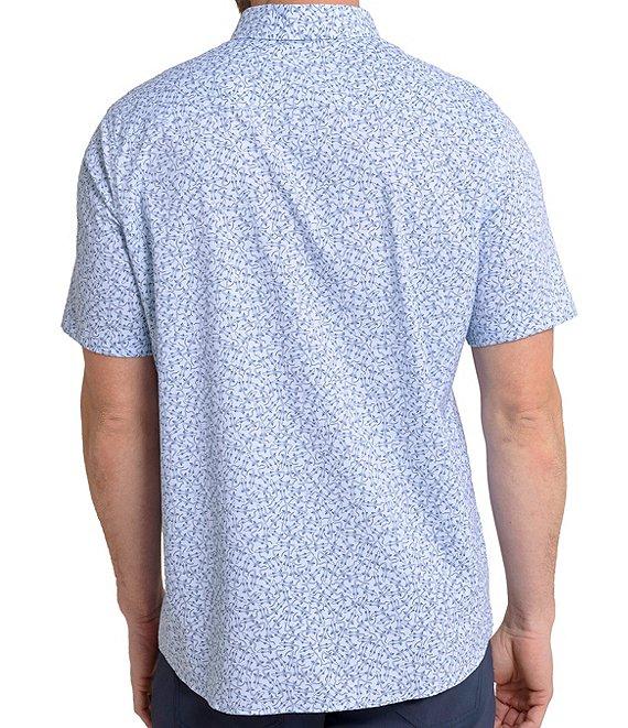 Southern Tide Brrr° Intercoastal Performance Stretch Iguana Glee Short Sleeve Woven Shirt Product Image