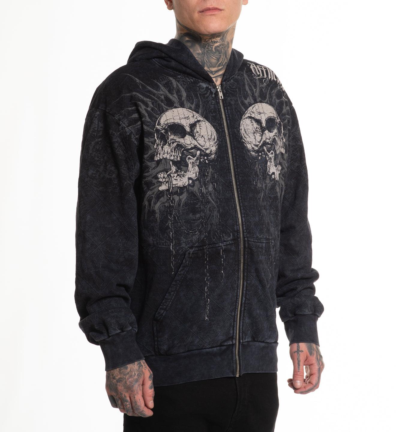 Collapse Zip-Up Hoodie Male Product Image