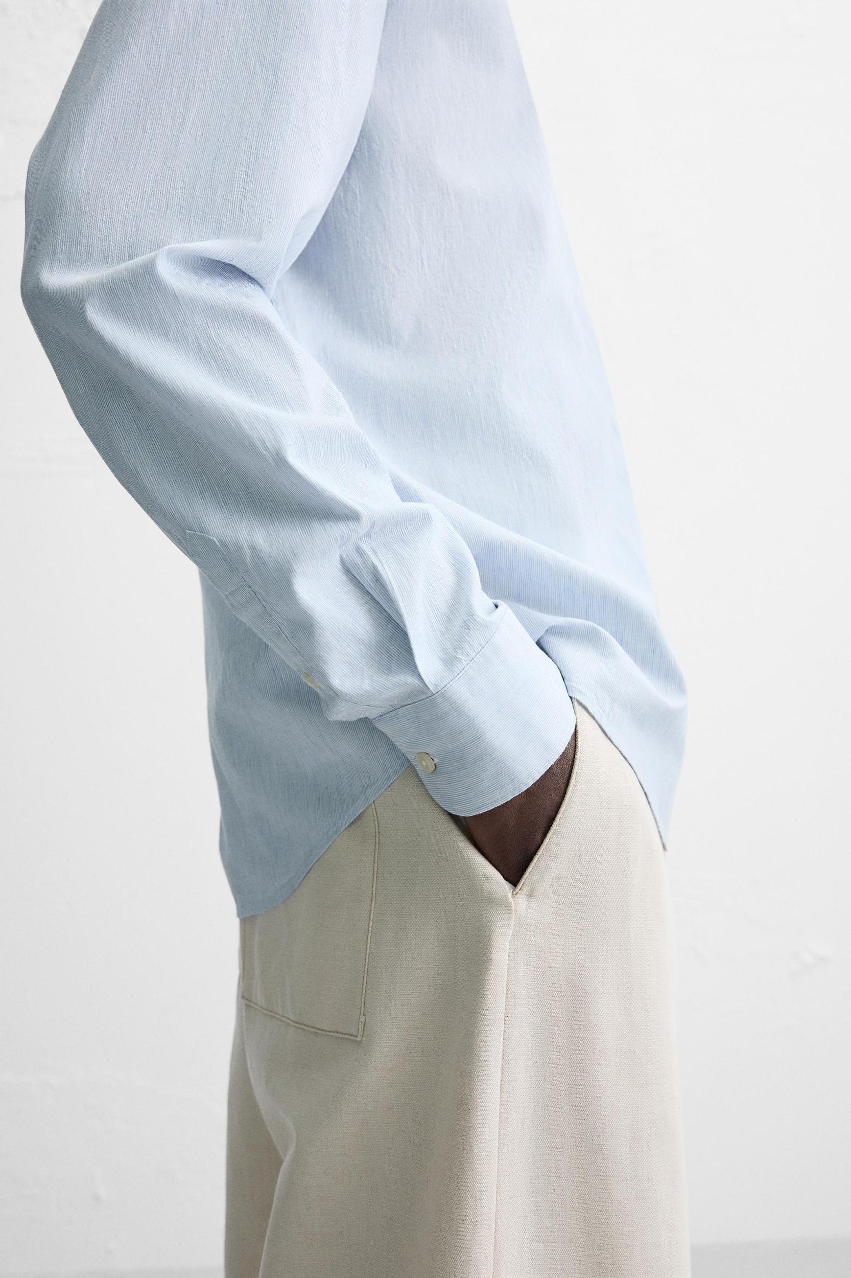 TEXTURED STRIPED SHIRT Product Image