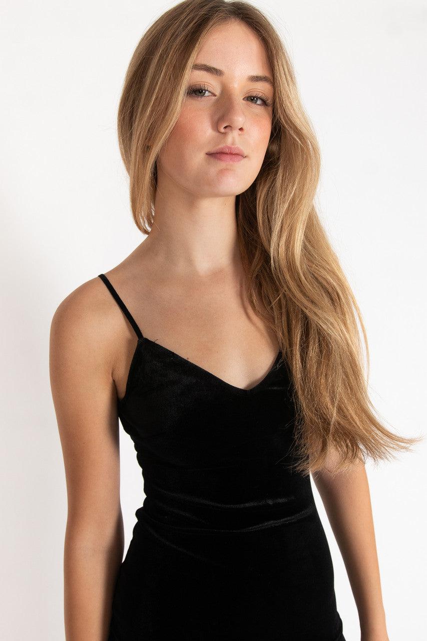 Velvet Cami Mini Dress Product Image
