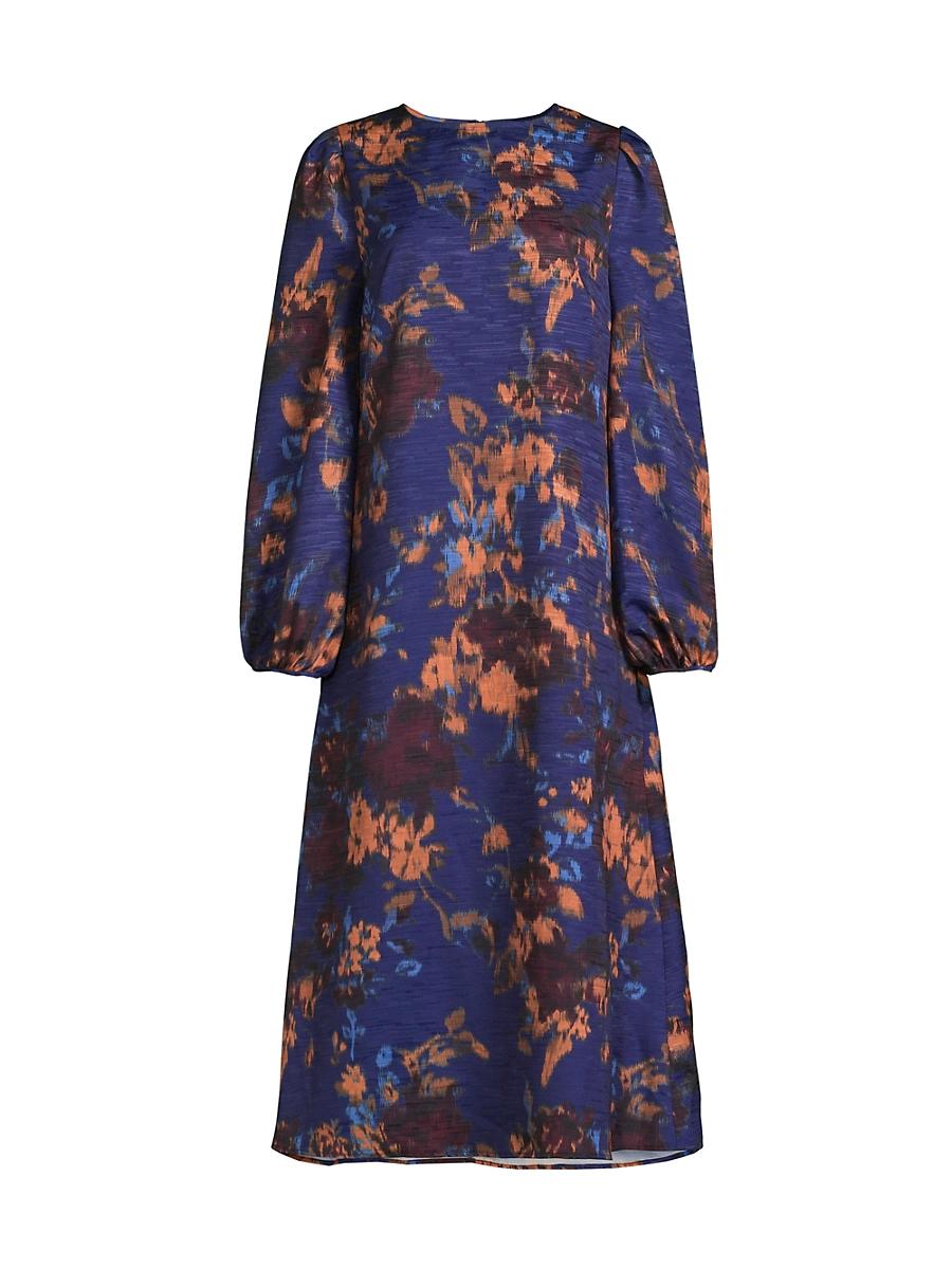 Womens Abstract Woven Maxi Dress - Product Image