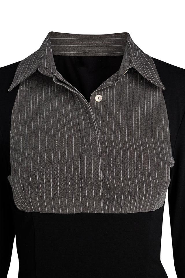 SHARAH TOP - BLACK : GREY Product Image