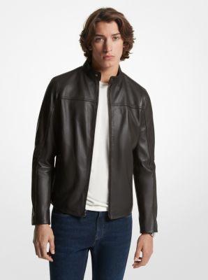 Leather Racer Jacket Product Image