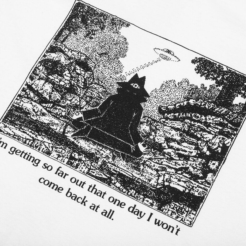 Warning S/S Tee - White Male Product Image