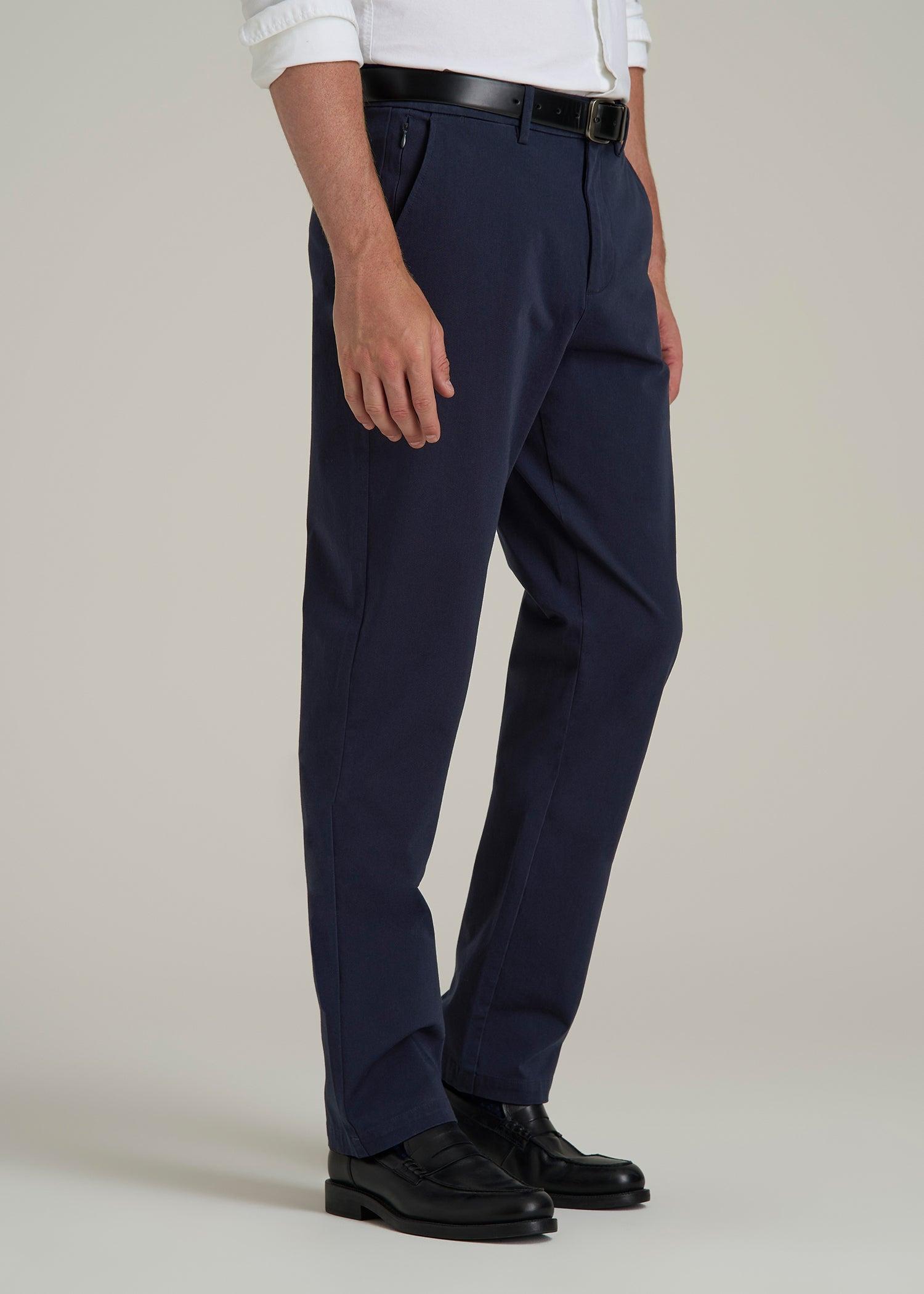 4-Way Stretch Commuter Tapered Chino Pants for Tall Men in Patriot Blue Male Product Image