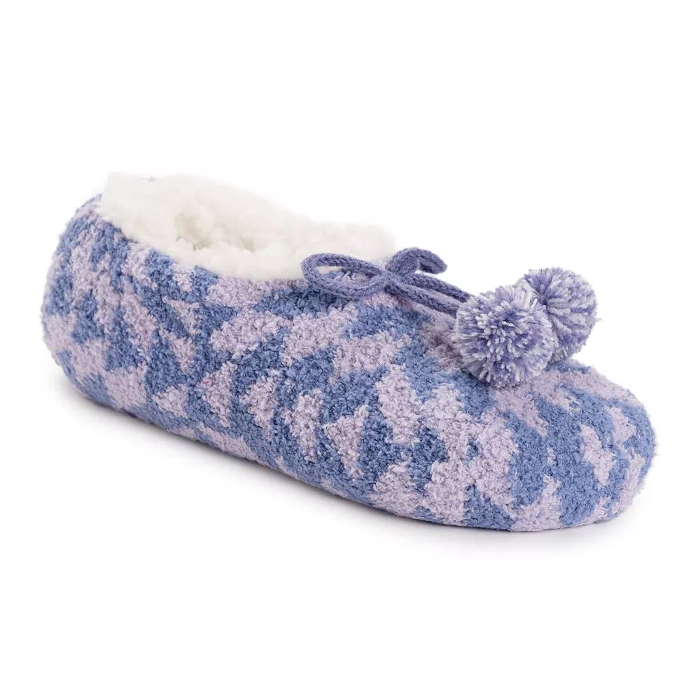 MUK LUKS Womens Cozy Sherpa-Lined Ballerina Slippers Product Image