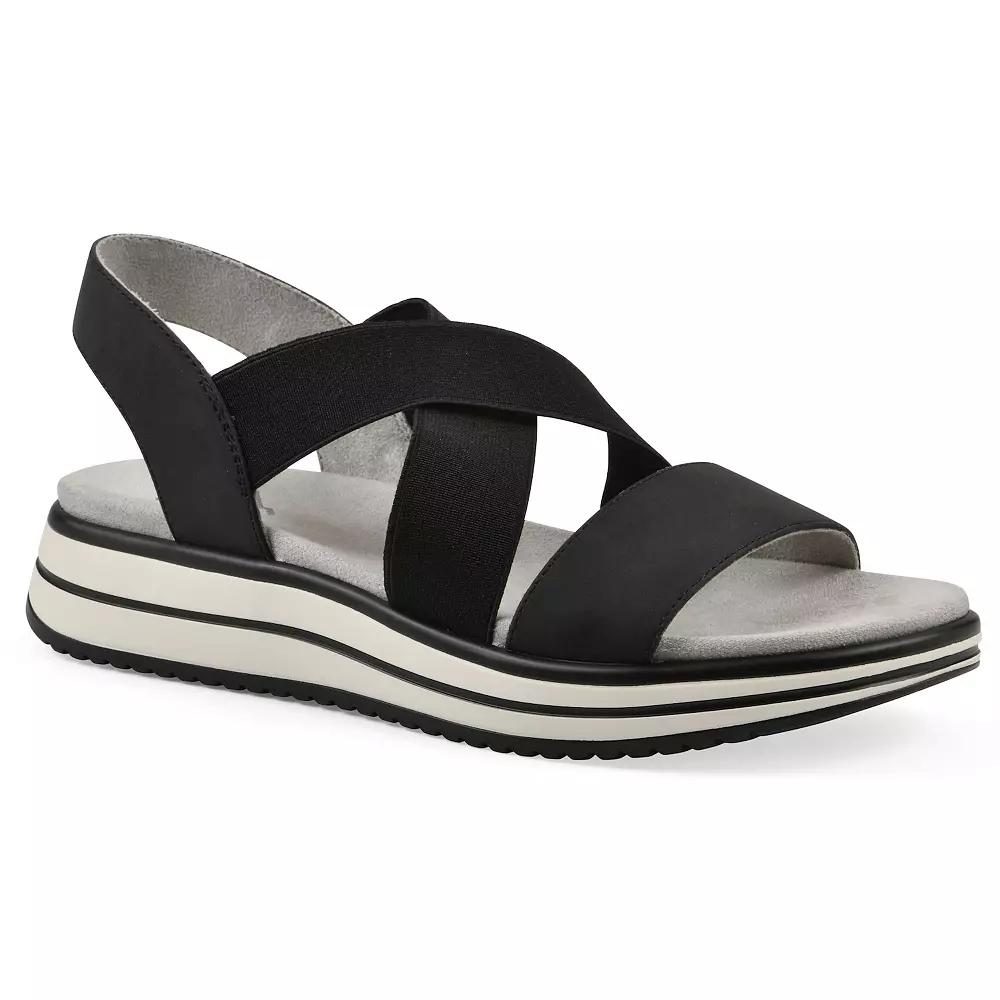 Cliffs by White Mountain Hapley Women's Athleisure Sandals, Size: 6, Black Nubuck Product Image